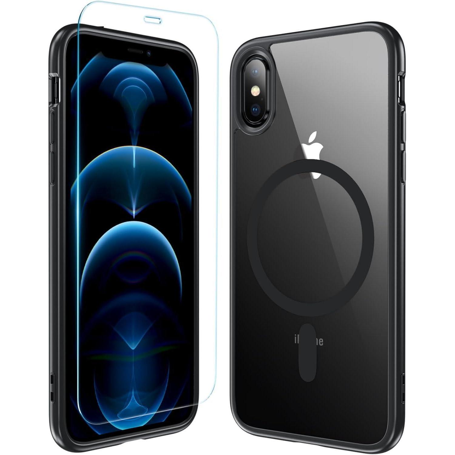 Hülle Iphone X Xs Iphone X Mit Magnetisch Schwarz-magnetisch