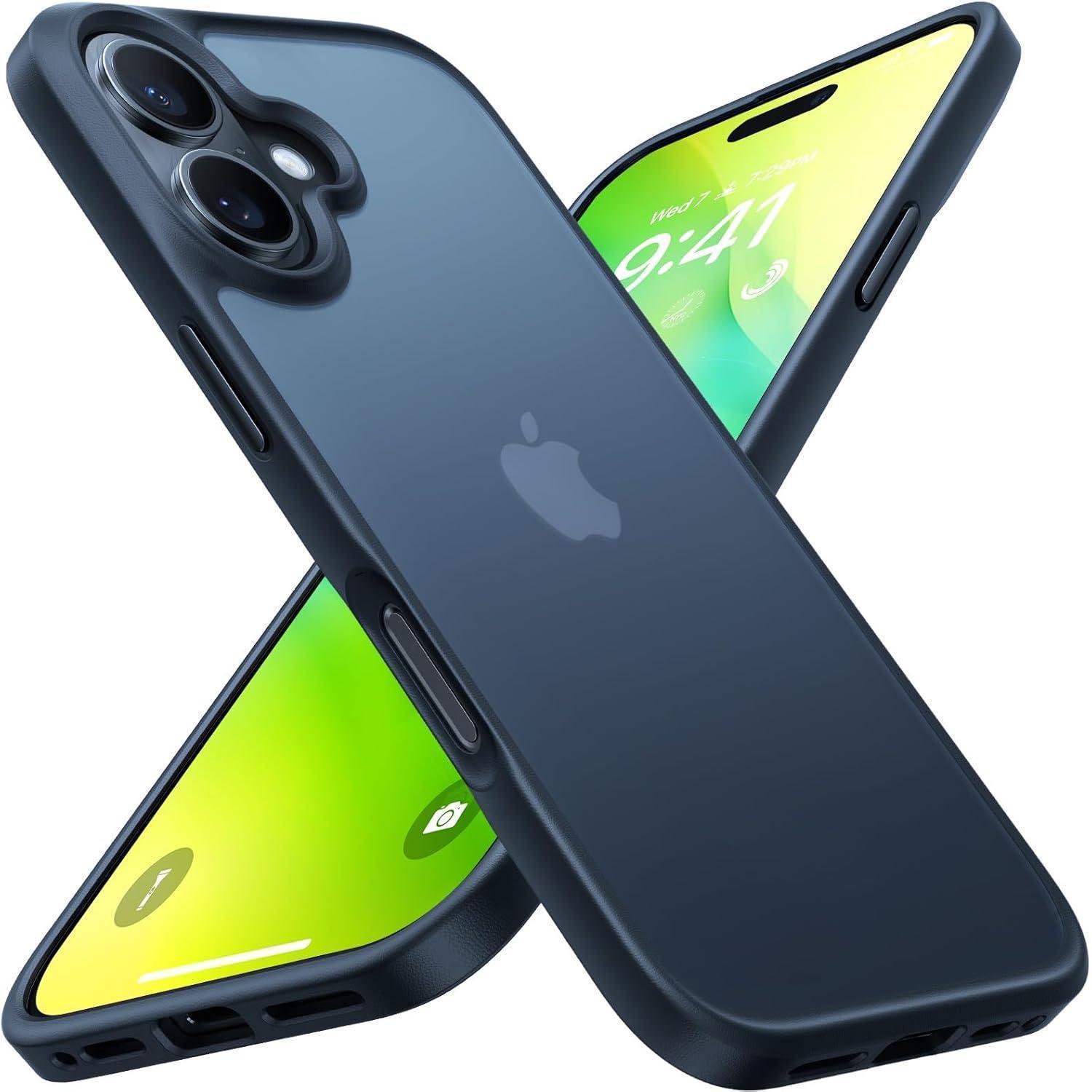 Schutzhülle Iphone 16 Militärschutz 360 Airbags Iphone 16 Schwarz