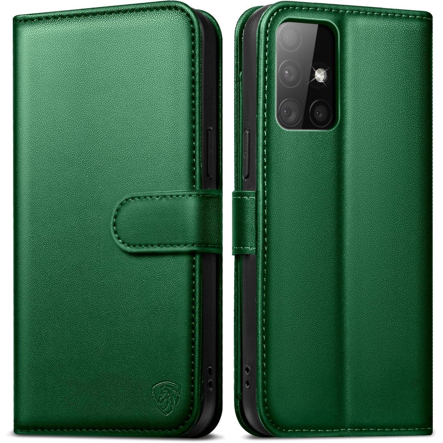 Samsung Galaxy A51 Handyhülle Schwarz Premium Klapphülle Rfid Standfunktion