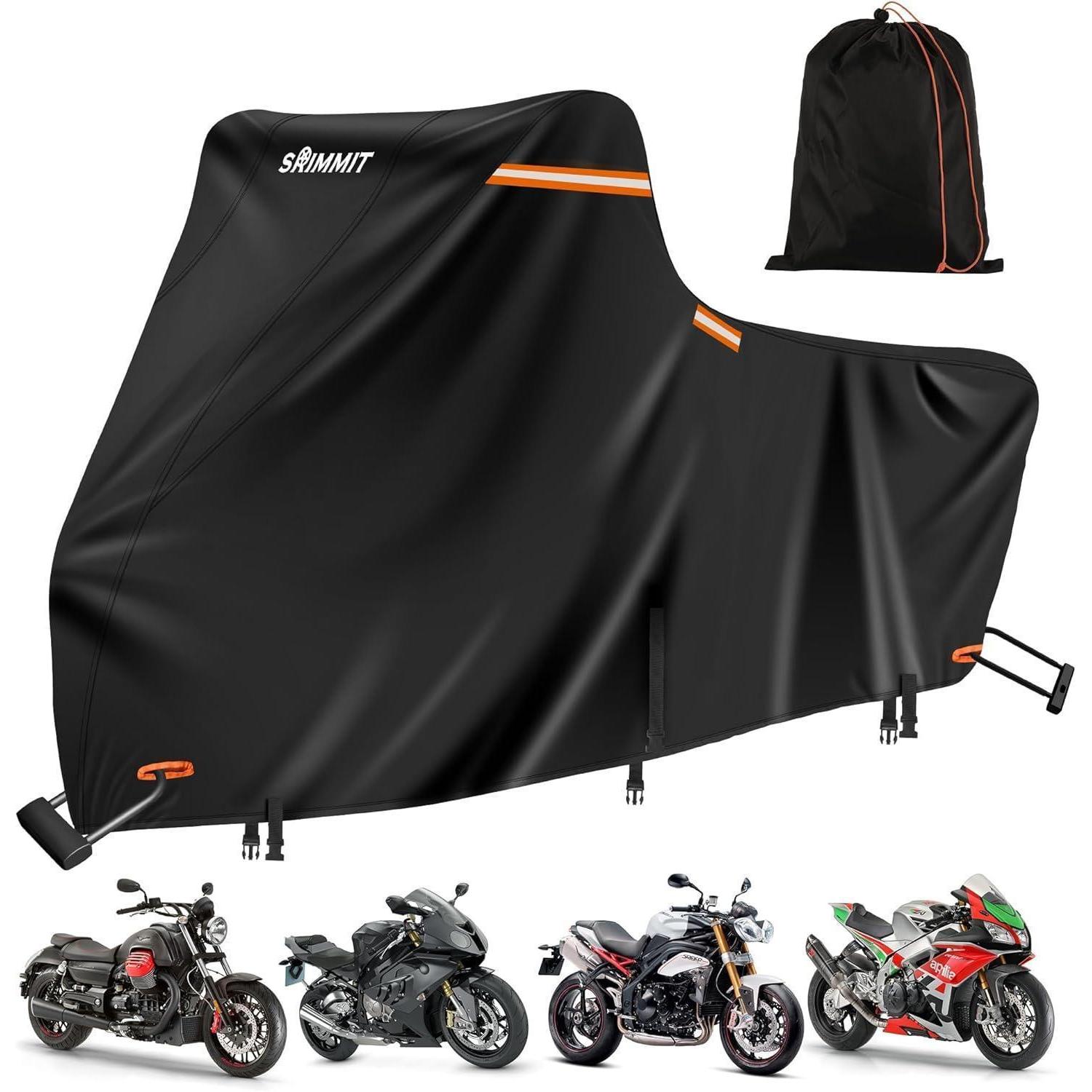 Motorradabdeckung 420d Harley Davidson Road King Wasserdicht Uv-schutz 2xl