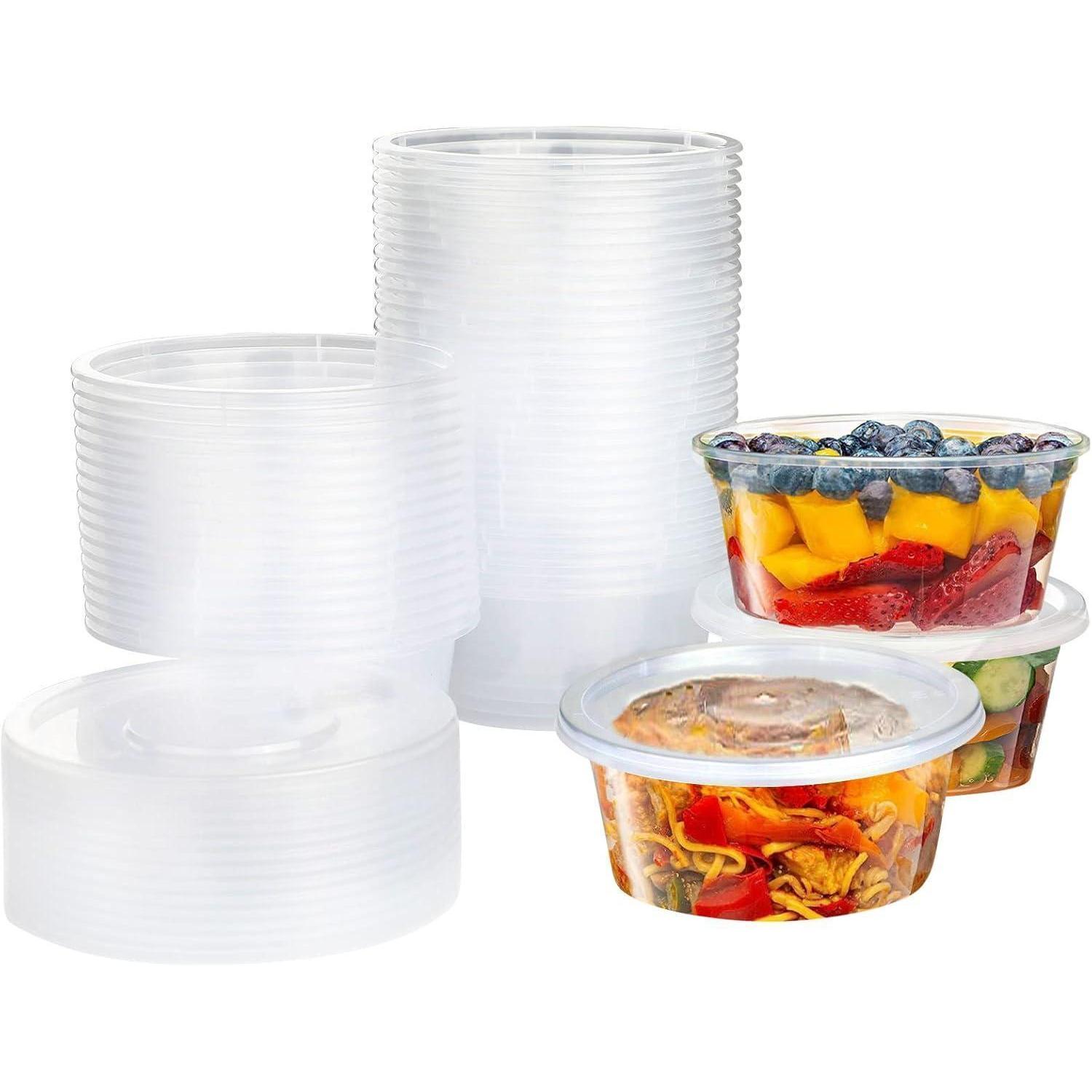 Aufbewahrungsdosen 50 Stück Deckel Diamantzeichnung Soßen 11oz 280ml
