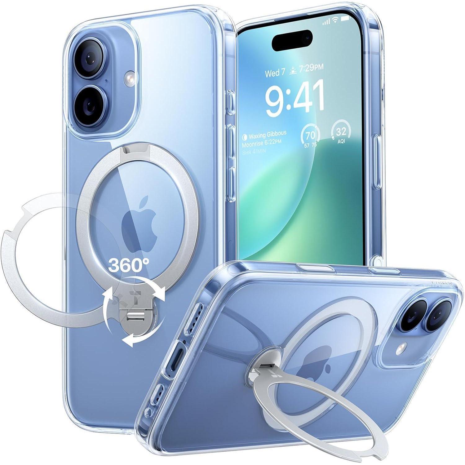 Handyhülle Militärschutz Kameraschutz 360ständer Iphone 17 Transparent