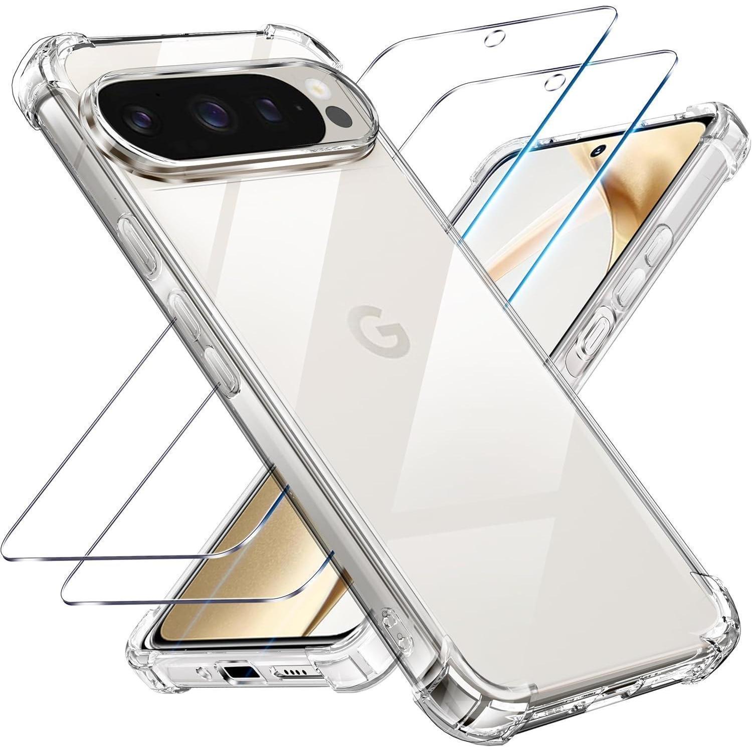 Handyhülle 3in1 Tpu Panzerglas Google Pixel 9 9 Pro Transparent