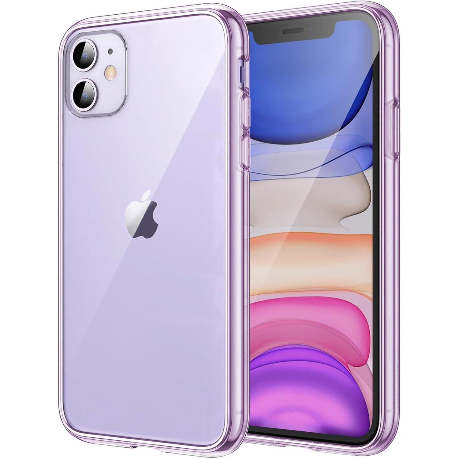 Handyhülle Iphone 11 6,1 Transparent Vergilbungsfrei Kratzfest Lila