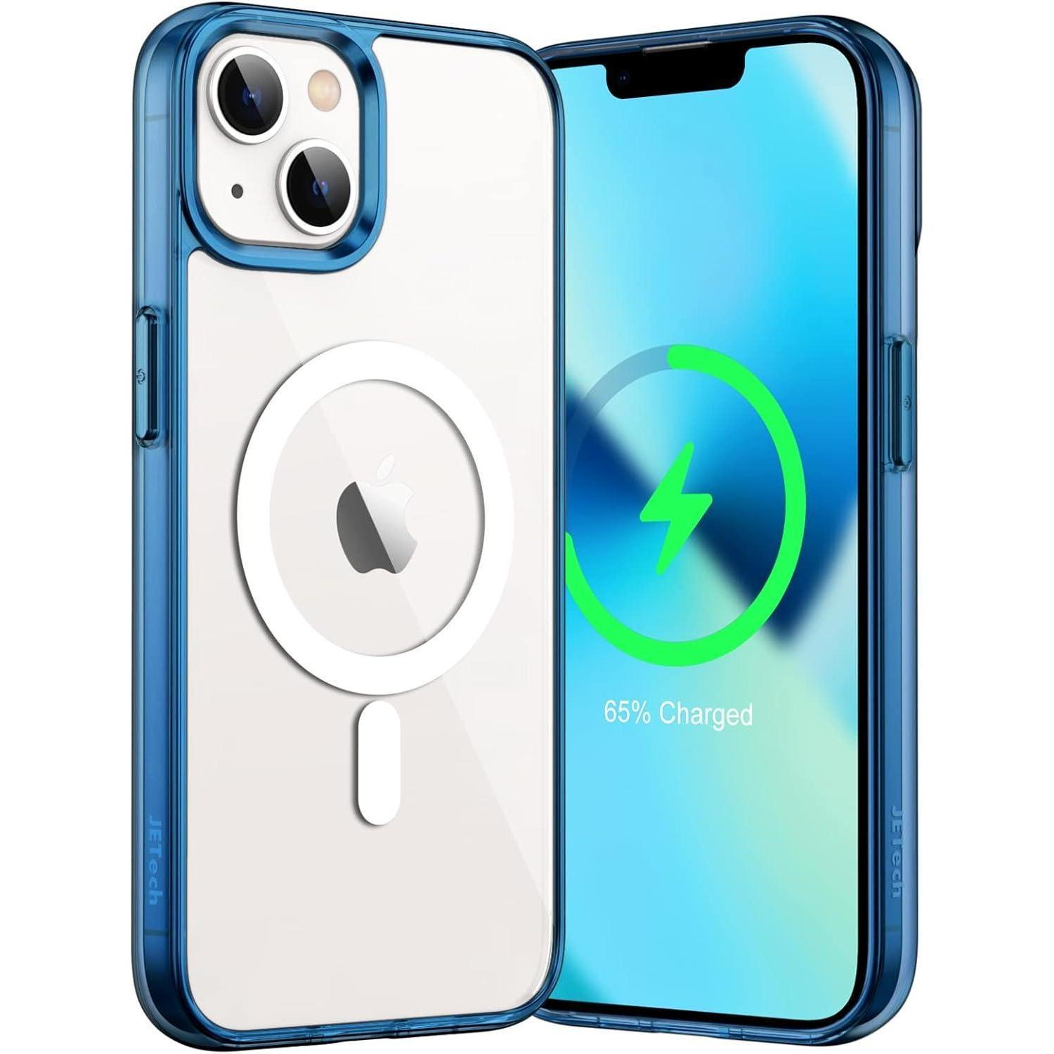 Handyhülle Iphone 13 Magsafe Stoßfest Kratzfest Transparent Navy