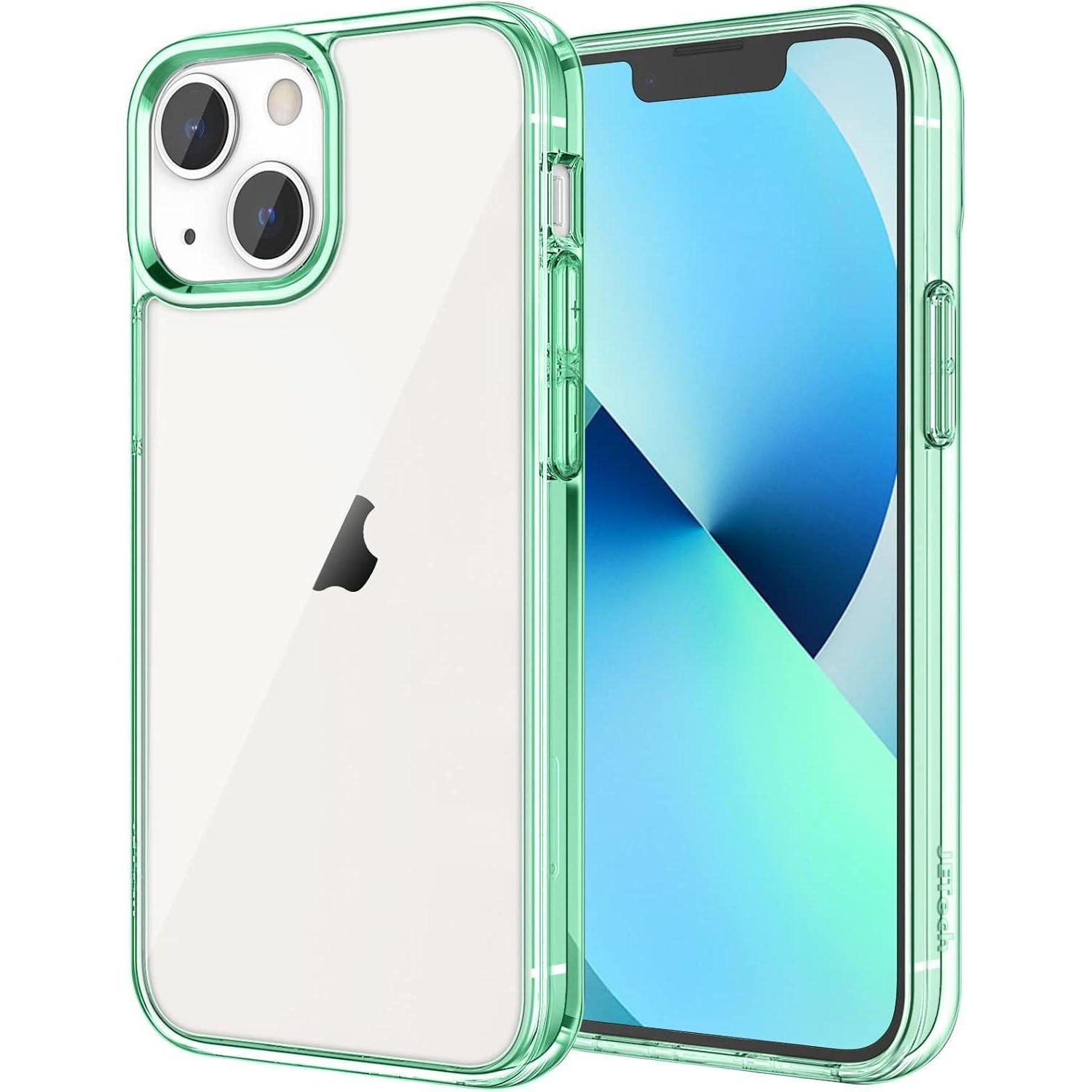 Handyhülle Iphone 13 6 1 Zoll Stoßfest Transparent Nachtgrün