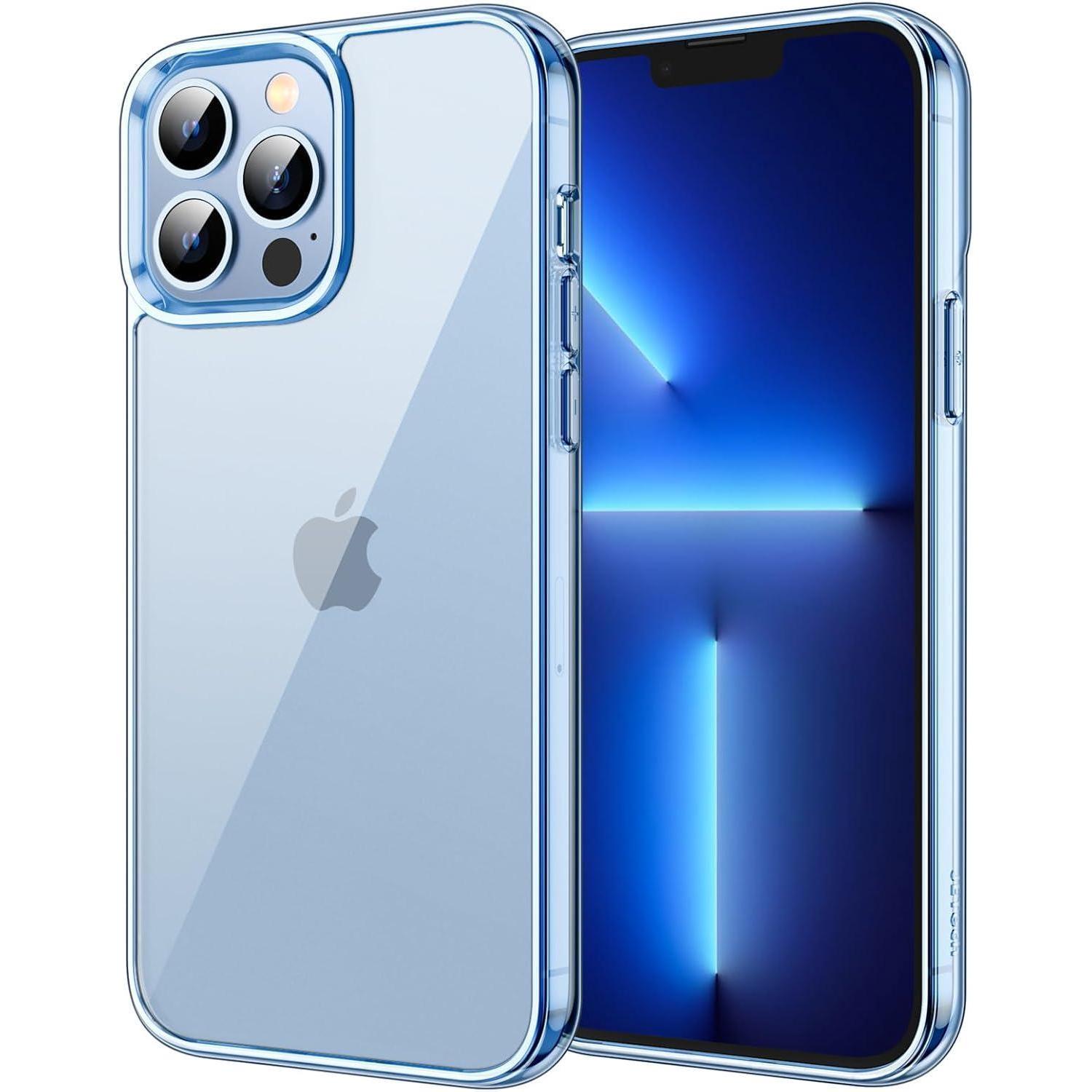 Handyhülle Iphone 13 Pro Stoßfest Transparent Anti Kratz Sierrablau