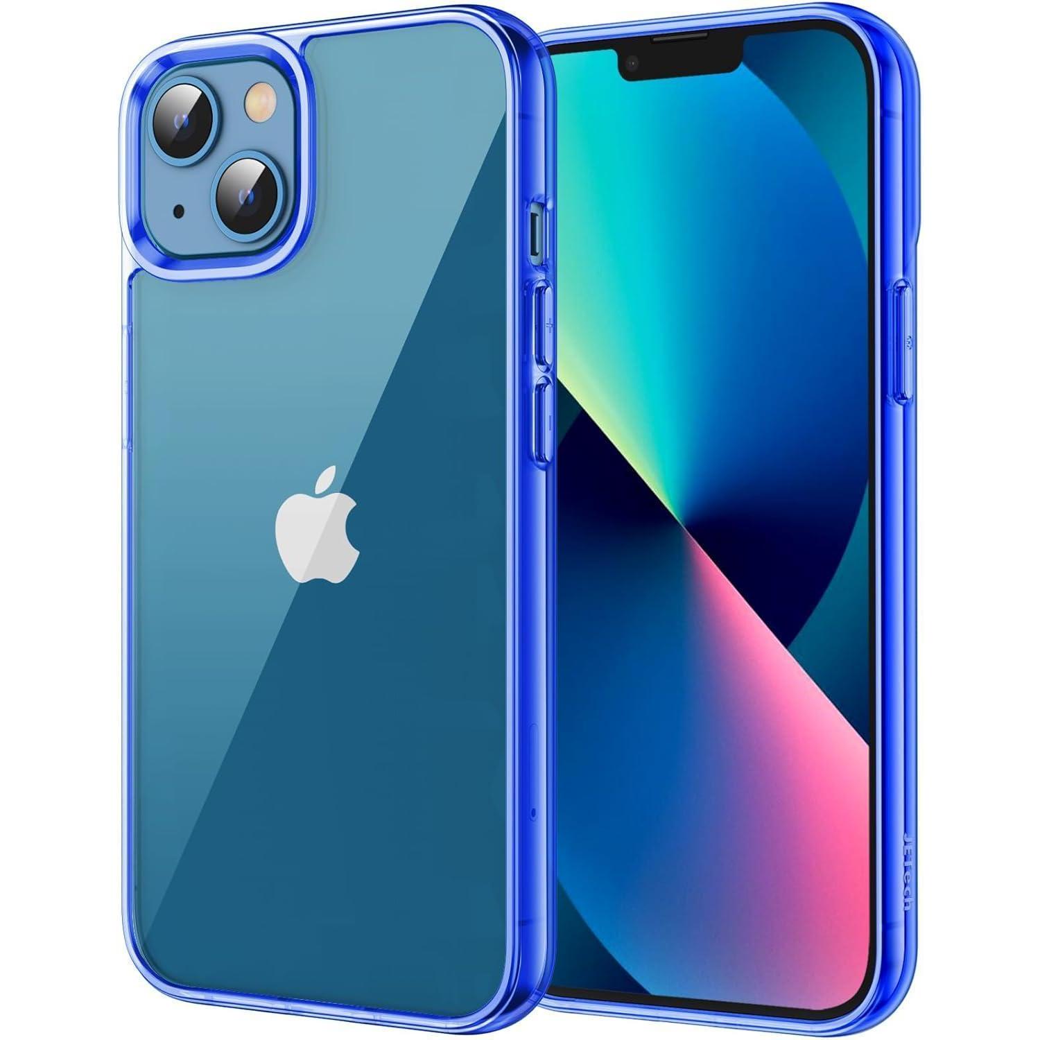 Handyhülle Iphone 13 Transparent Stoßfest Antikratzt Blau
