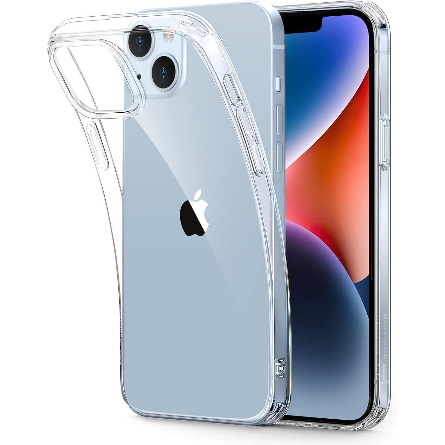 Handyhülle Stoßfest Dünn Tpu Transparent Iphone 14 Iphone 13 Klar