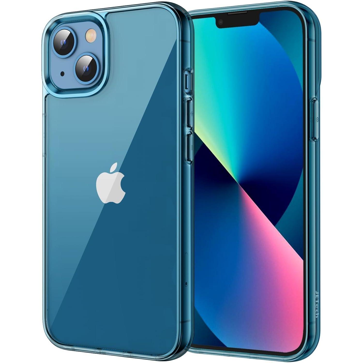 Hülle Iphone 13 6,1 Stoßstange Transparent Anti Kratzt Navy Blau