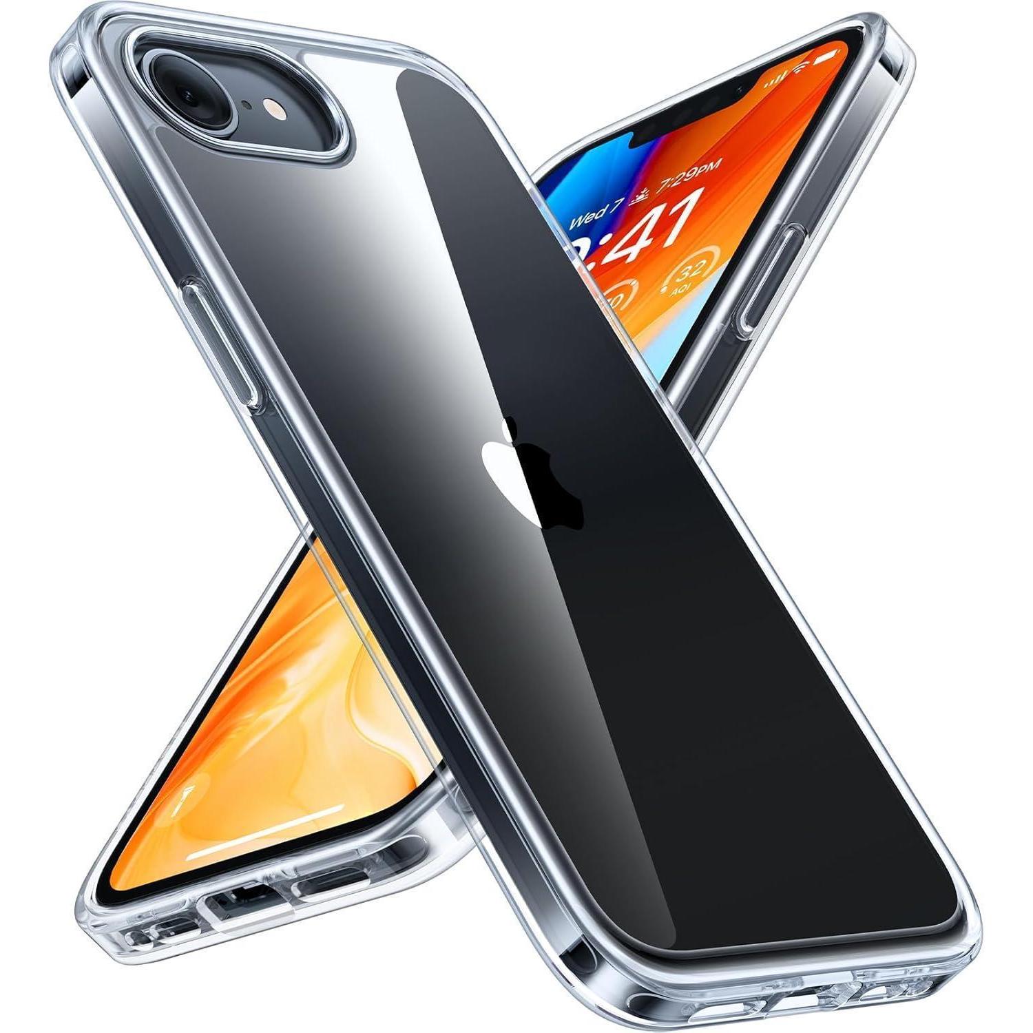 Hülle Stoßfest Kratzfest Militärschutz Antigelb Iphone 16e Transparent