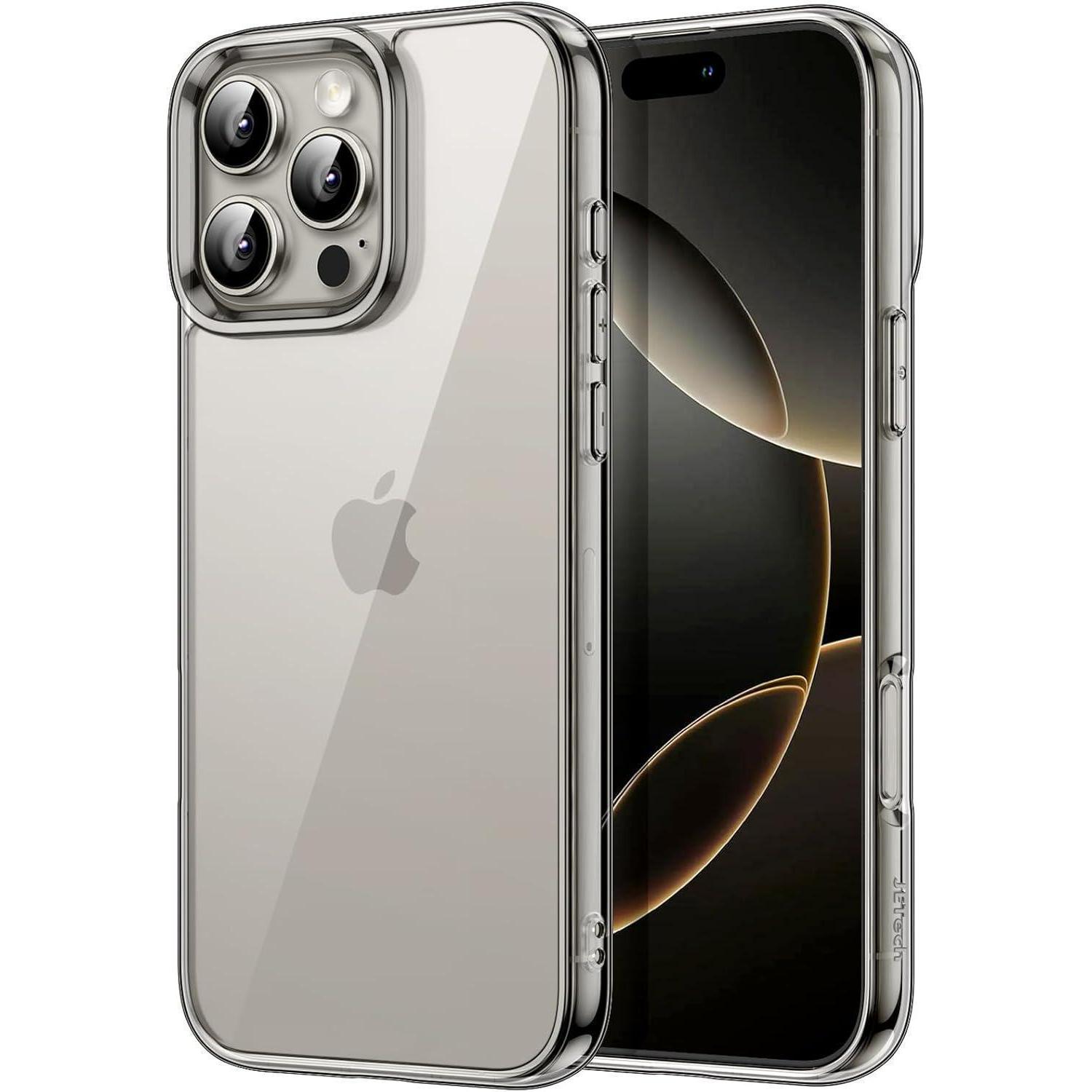 Hülle Iphone 16 Pro Max Stoßfest Anti Kratzer Transparent Titan Natur