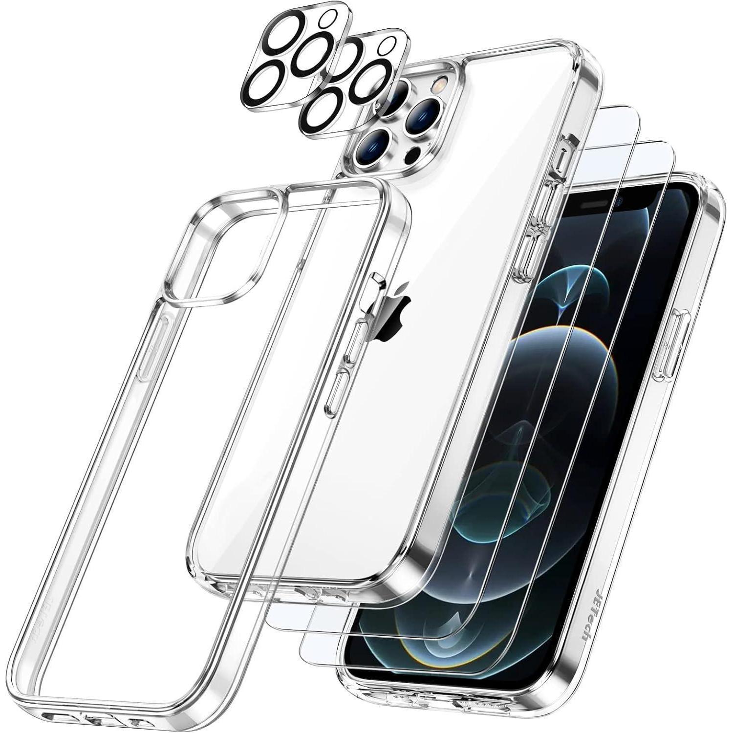 Hülle Iphone12promax Kameraschutz Panzerglas 2 Durchsichtig