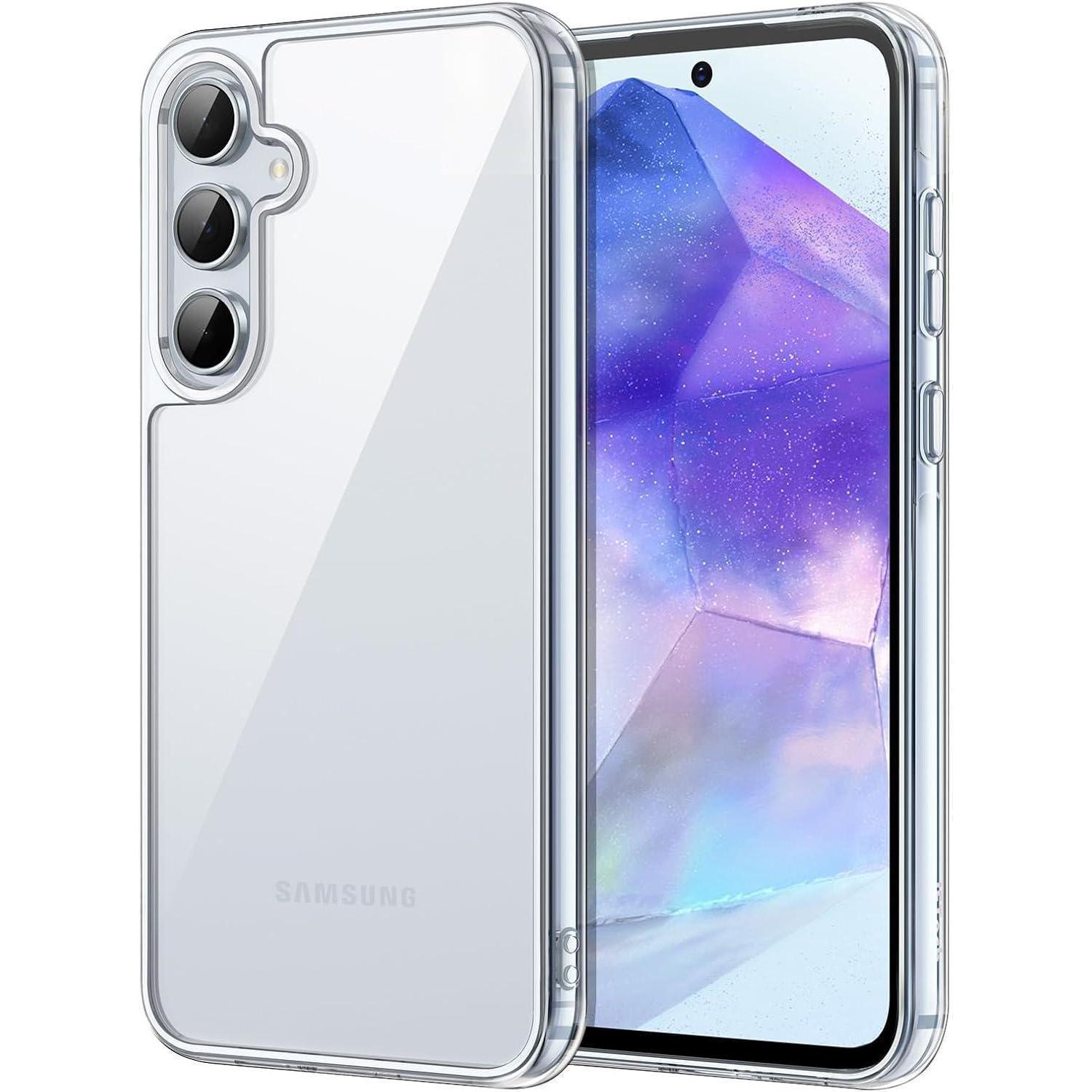 Jetech Samsung Galaxy A55 5g Hülle Transparent Stoßfeste Schutzhülle