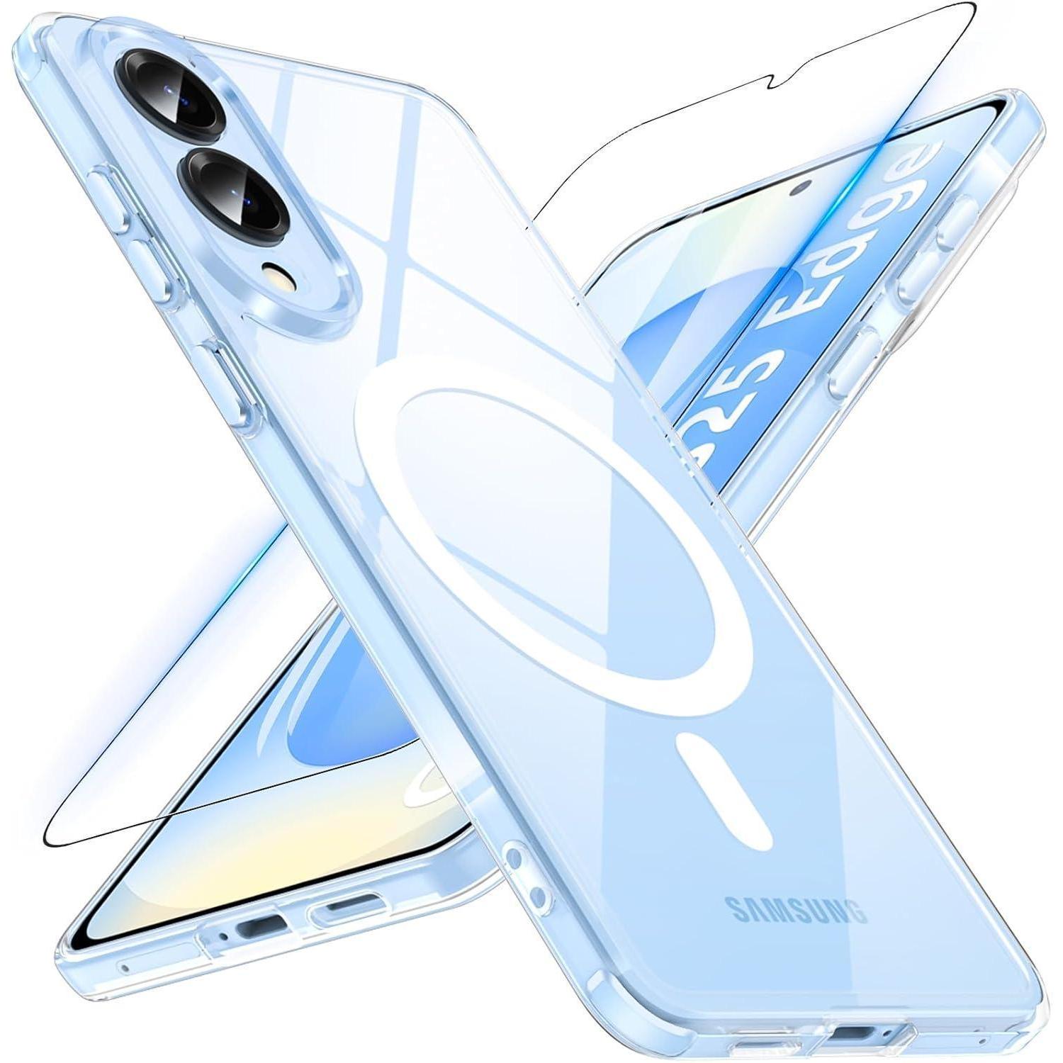 Schutzhülle Magnetisch Gehärtetes Galaxy S25 Edge S25 Edge-transparent