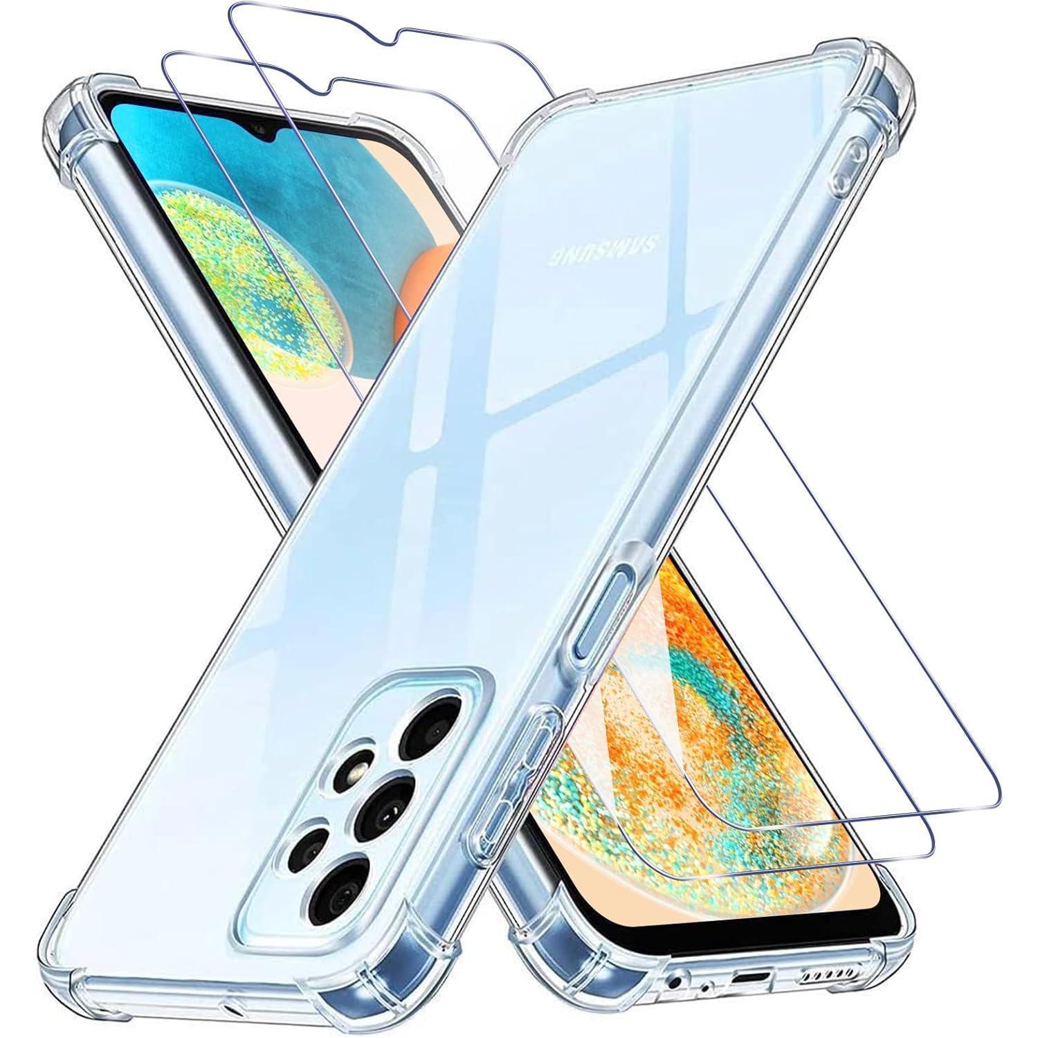 Schutzhülle A23 5g Tpu 3in1 2 Hartglas Samsung A23 5g Transparent