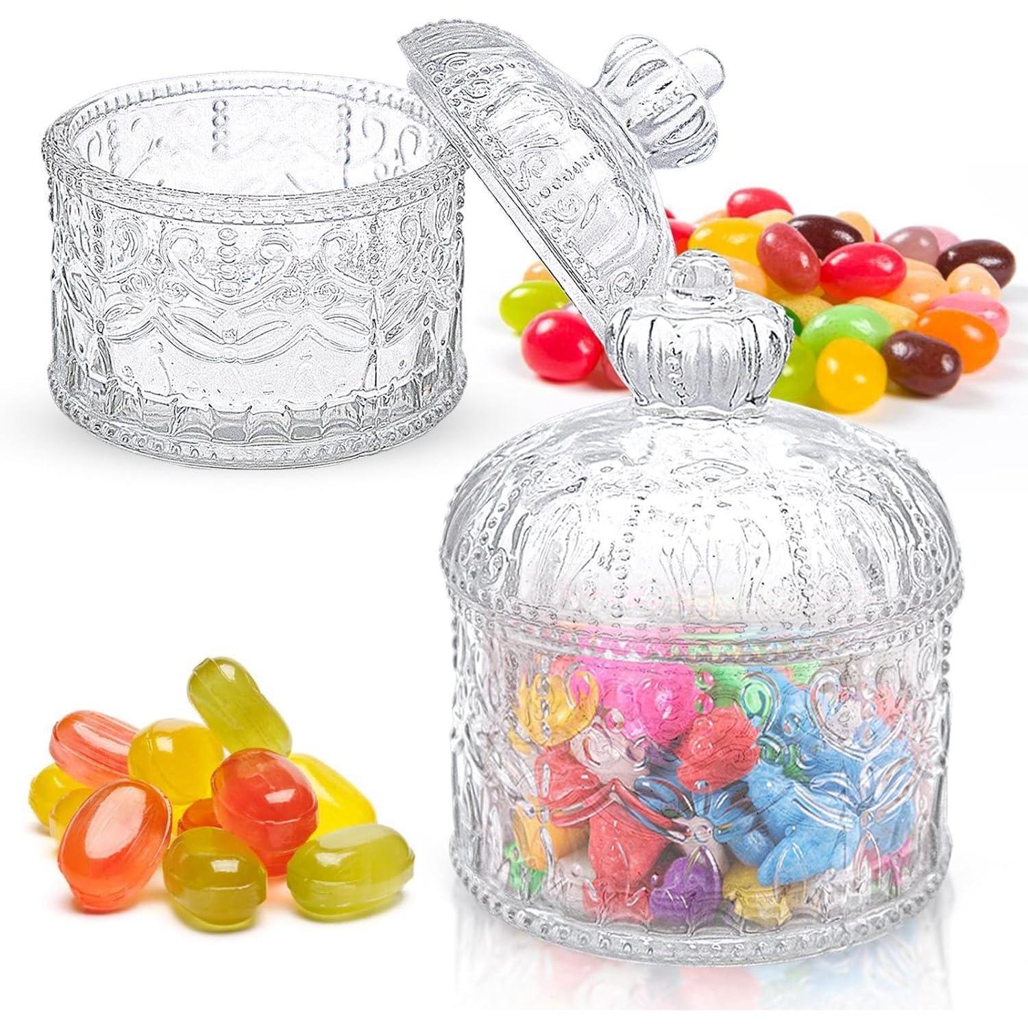 2er Set Transparente Bonbongläser Mit Deckel Luftdicht 300ml