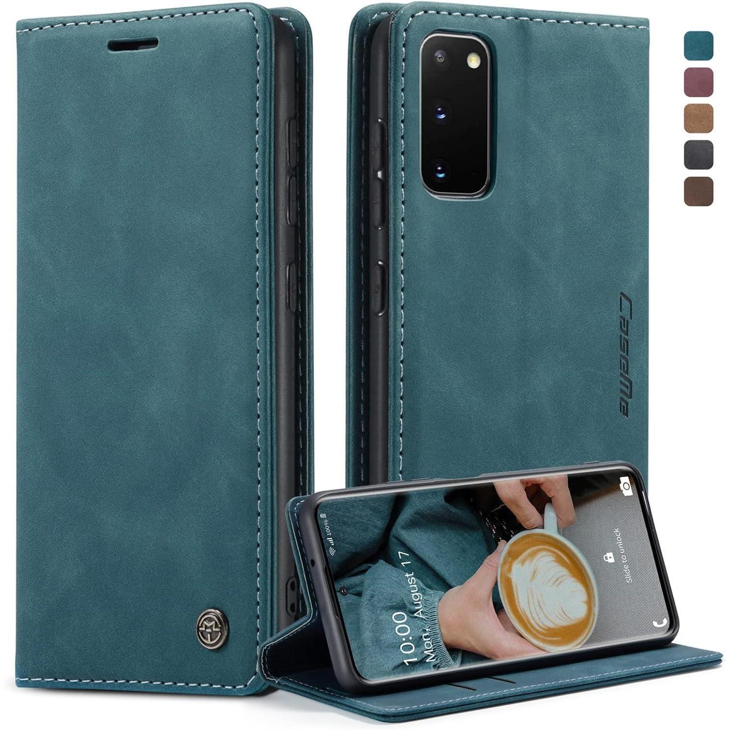 Samsung Galaxy S20 Hülle - Premium Leder Flip Case Mit Magnet Und Standfunktion