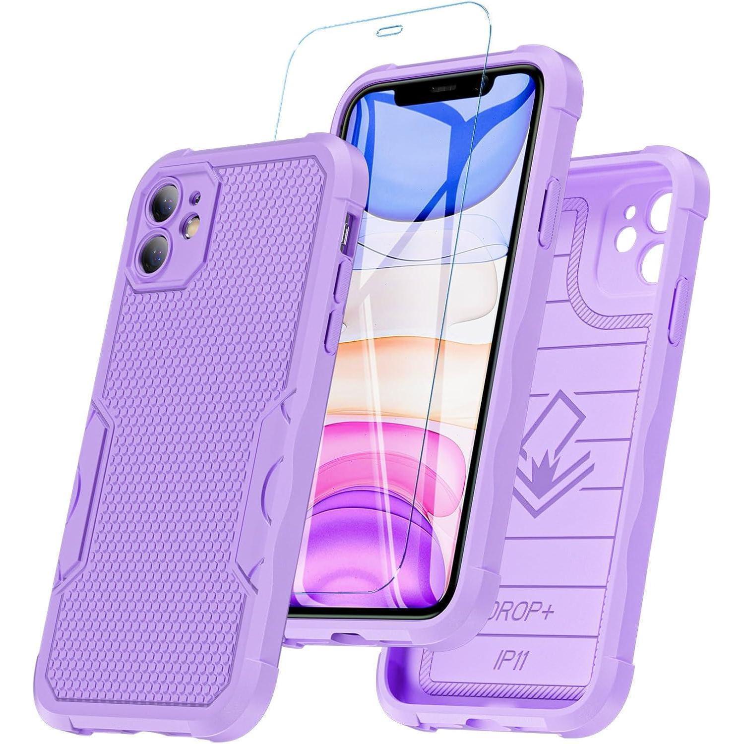 Handyhülle Iphone 11 Stoßfest Stoßdämpfung Iphone 11 Violett