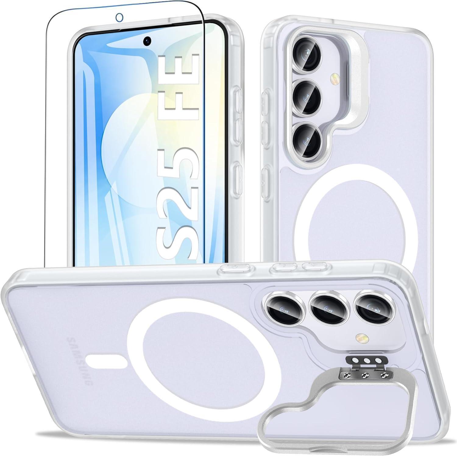Handyhülle Magnetisch Samsung Galaxy S25 Fe 5g S25 Fe-matt Weiß
