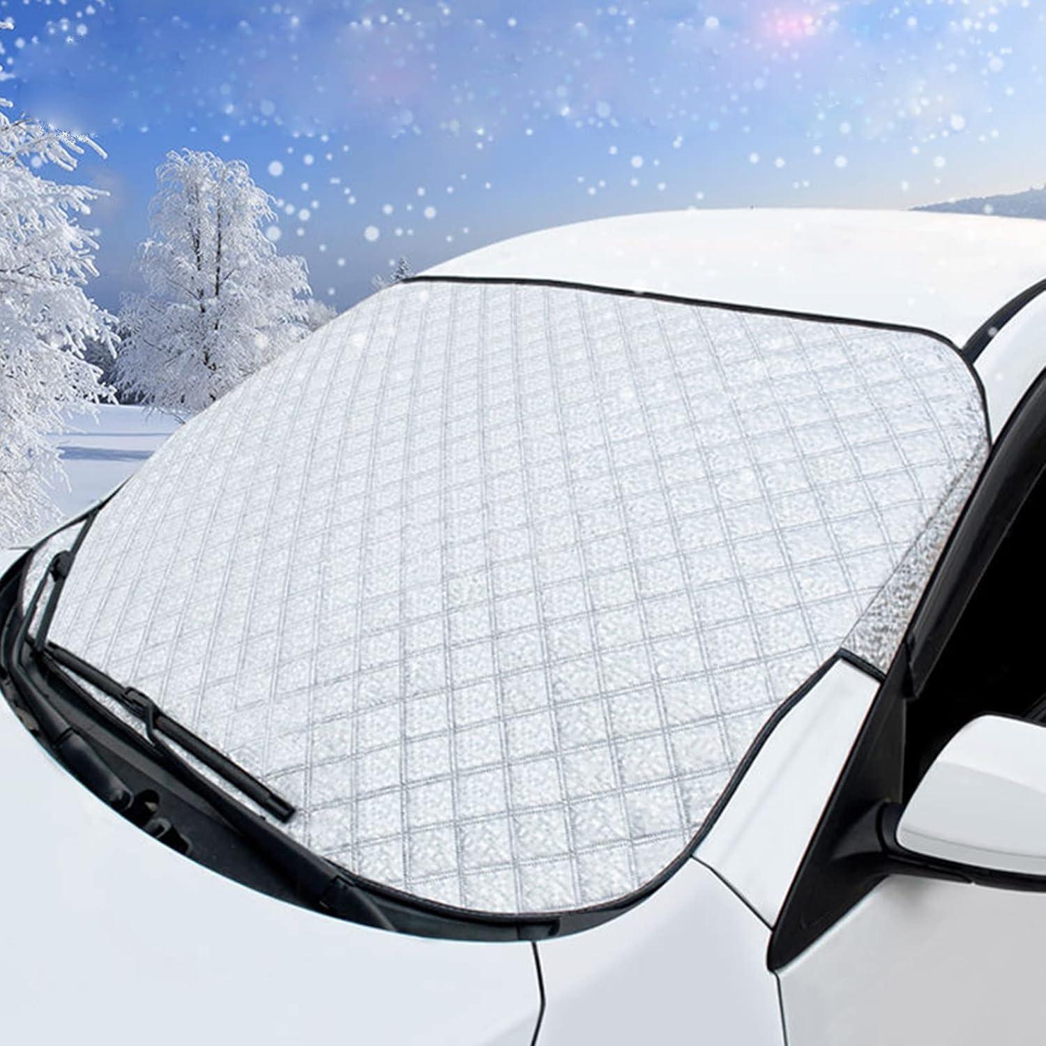 Frontscheibenabdeckung Auto 150x100cm Winter Frostabdeckung Sonnenschutz