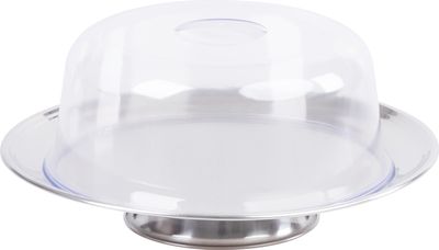 Box Magichome, Tortenplatte, Edelstahl, Transparenter Deckel, 31 Cm