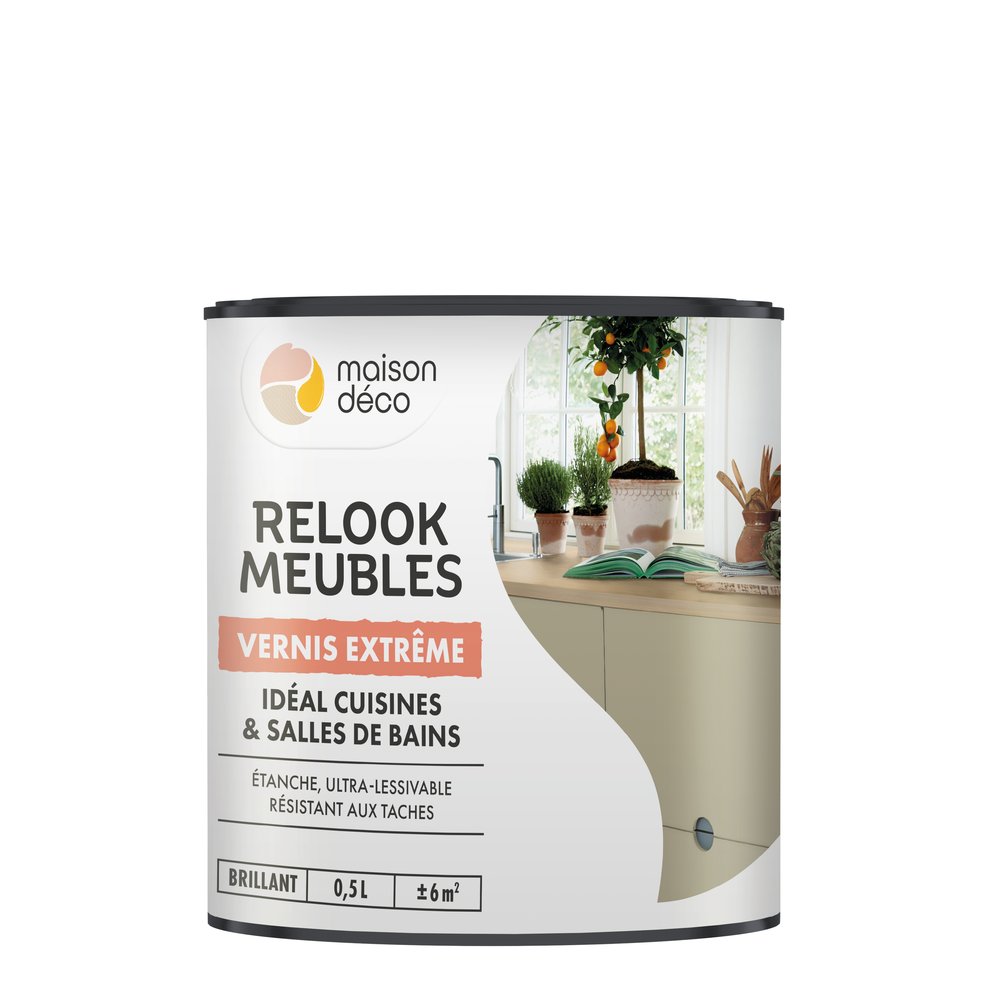 Möbel-makeover-schutzlack Maison Deco, Klar Glänzend, 0,5 L Maison Deco