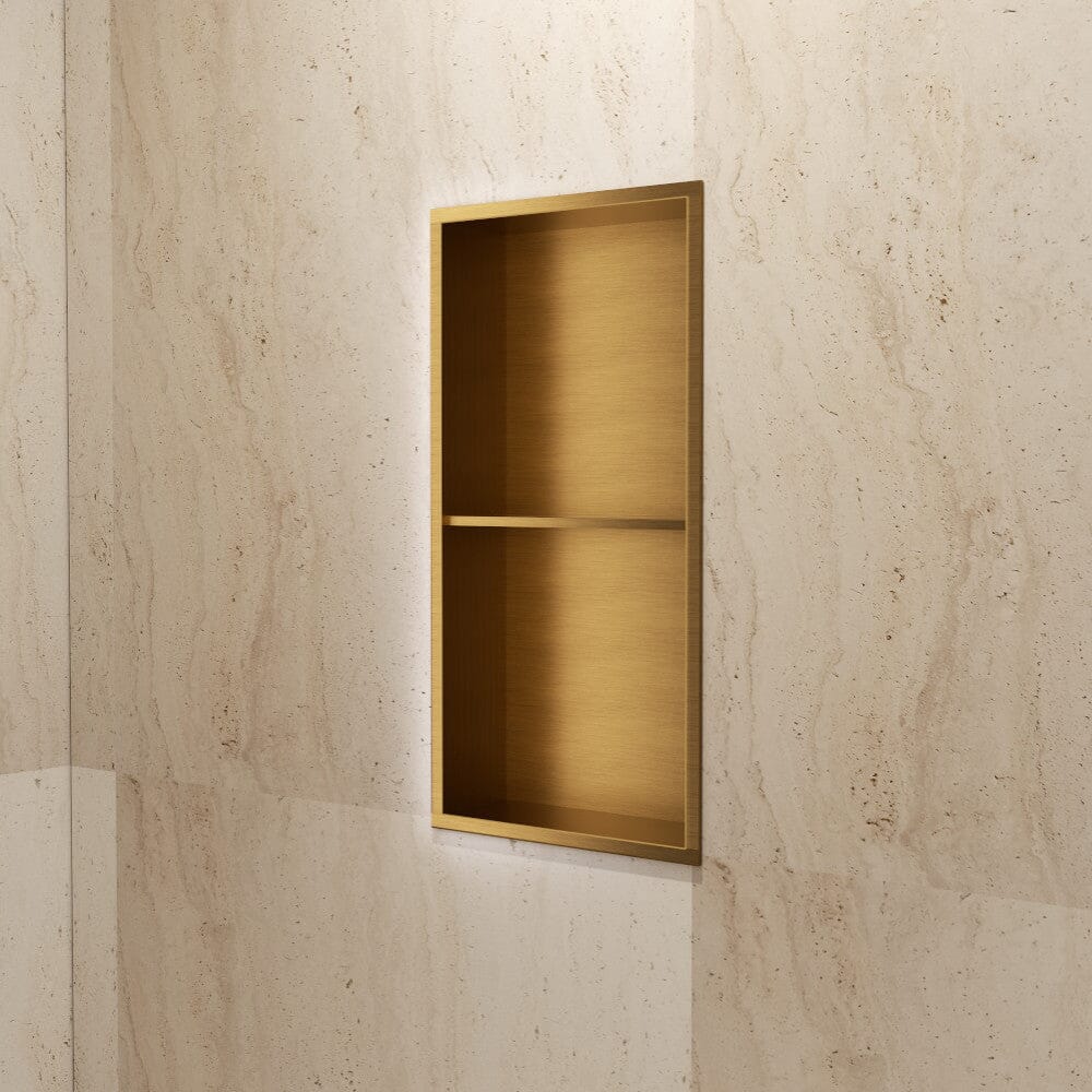 Wandnische Dusche Artic Gebürstetes Gold