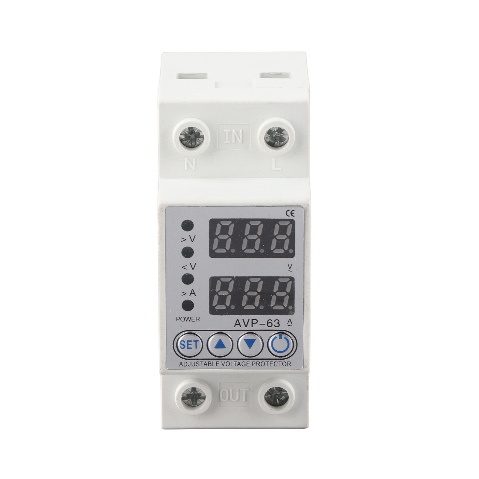 2p 63a 220v Digitaler Leistungsschalter Mit Lcd-bildschirm, Überlastschutz Und Automatischer Wiedereinschaltung.