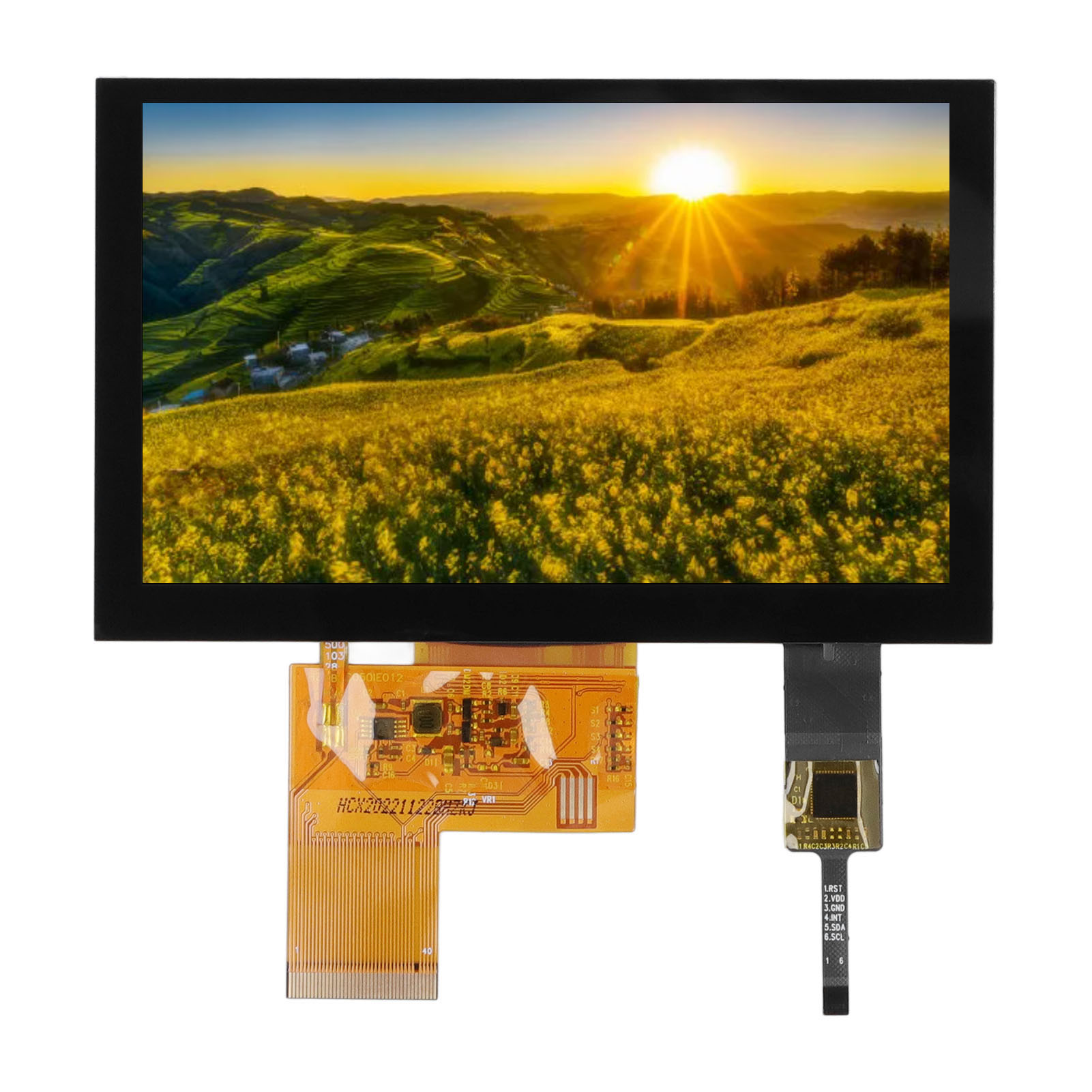 5-zoll-tft-lcd-touchscreen Mit 800 X 480 Pixeln Auflösung Für Gesichtserkennungssystem