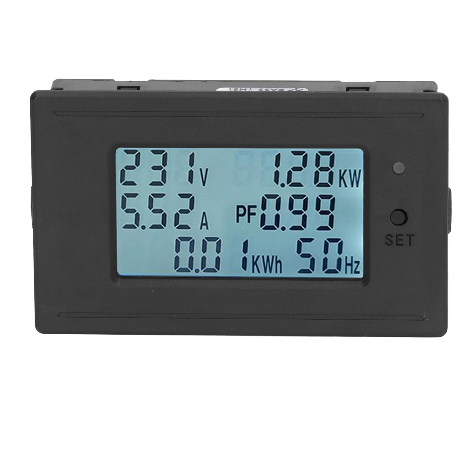Hintergrundbeleuchtetes Lcd-batteriemonitor, Spannungs-/stromanzeige, Dc 6-200v Voltmeter, Eingebautes Thermometer.