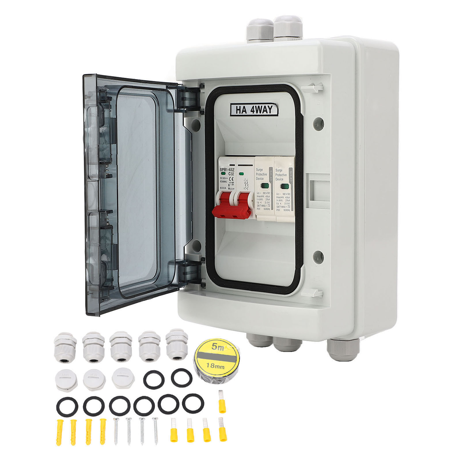 32a Mcb Dc 500v Wasserdichter Leitungsschutzschalter Für Außenverteilerkästen, Trennschalter, Schutz