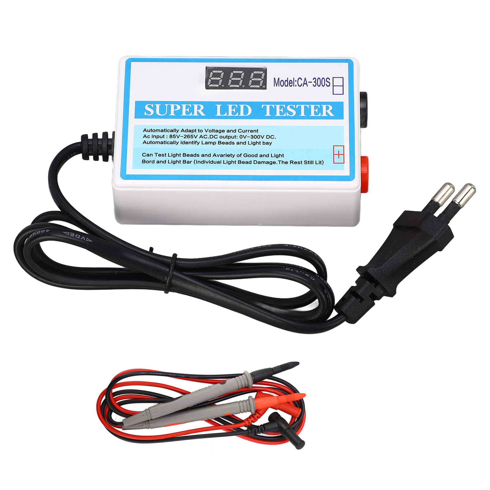 24-w-led-tester Mit Schalter, Led-streifen- Und Perlendetektor, Eu-stecker 85–265 V