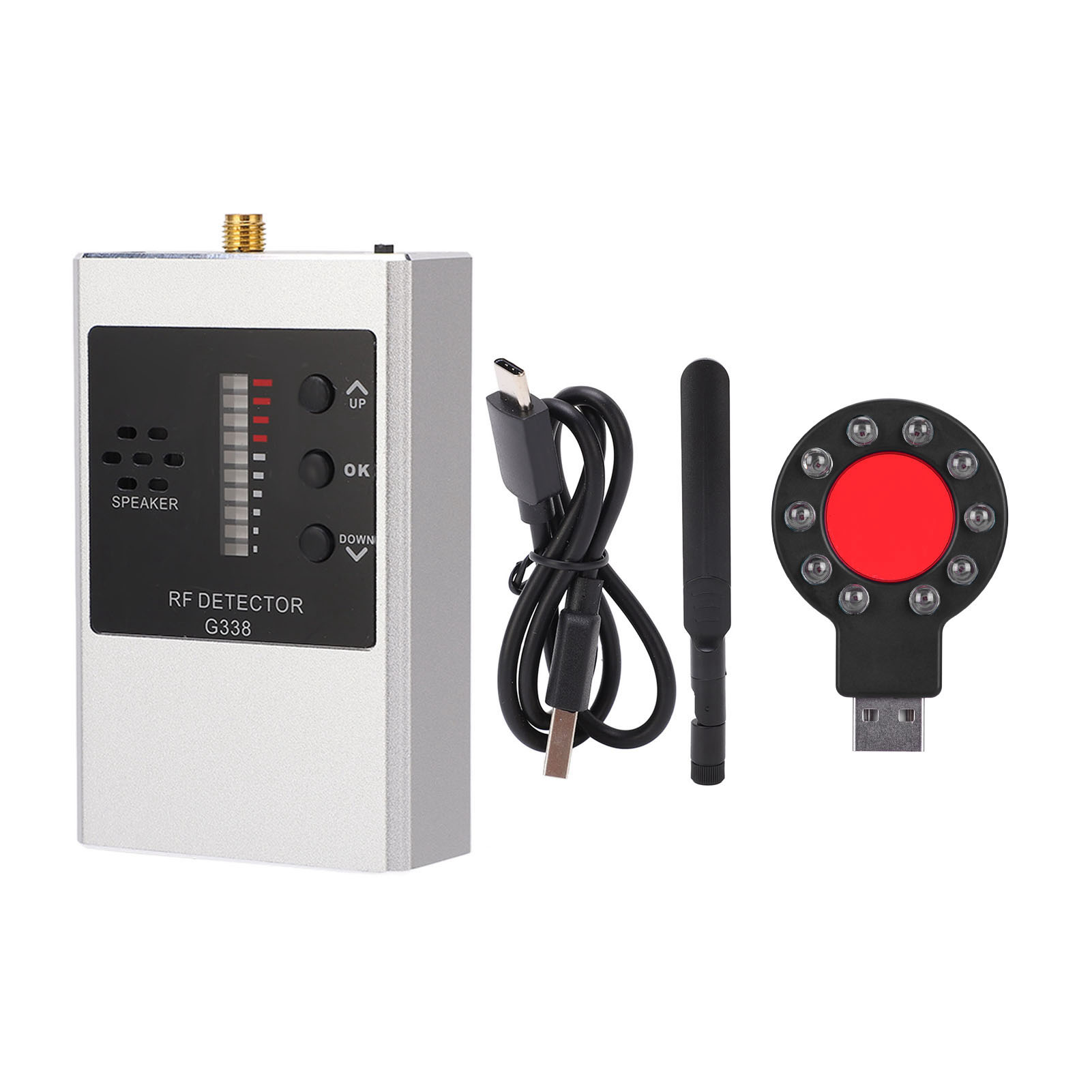 G338 Drahtloses Detektionsset: Hf-signaltester, Magnetfeld- Und Gps-gerät, Mit Silberbatterie