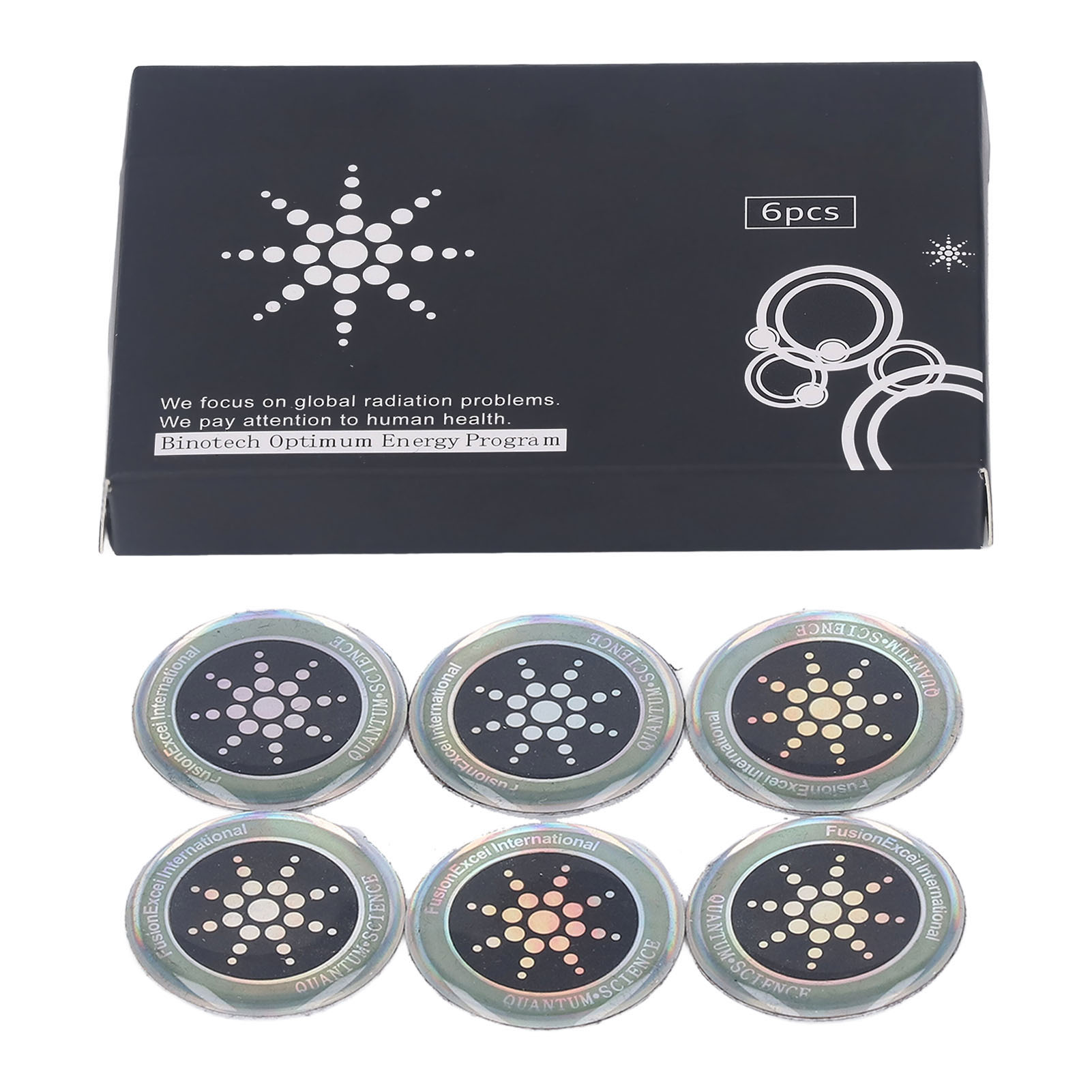 Packung Mit 6 Silbernen Antistrahlungspflastern Für Elektronische Geräte, Aufkleber Gegen Negative Ionenstrahlung