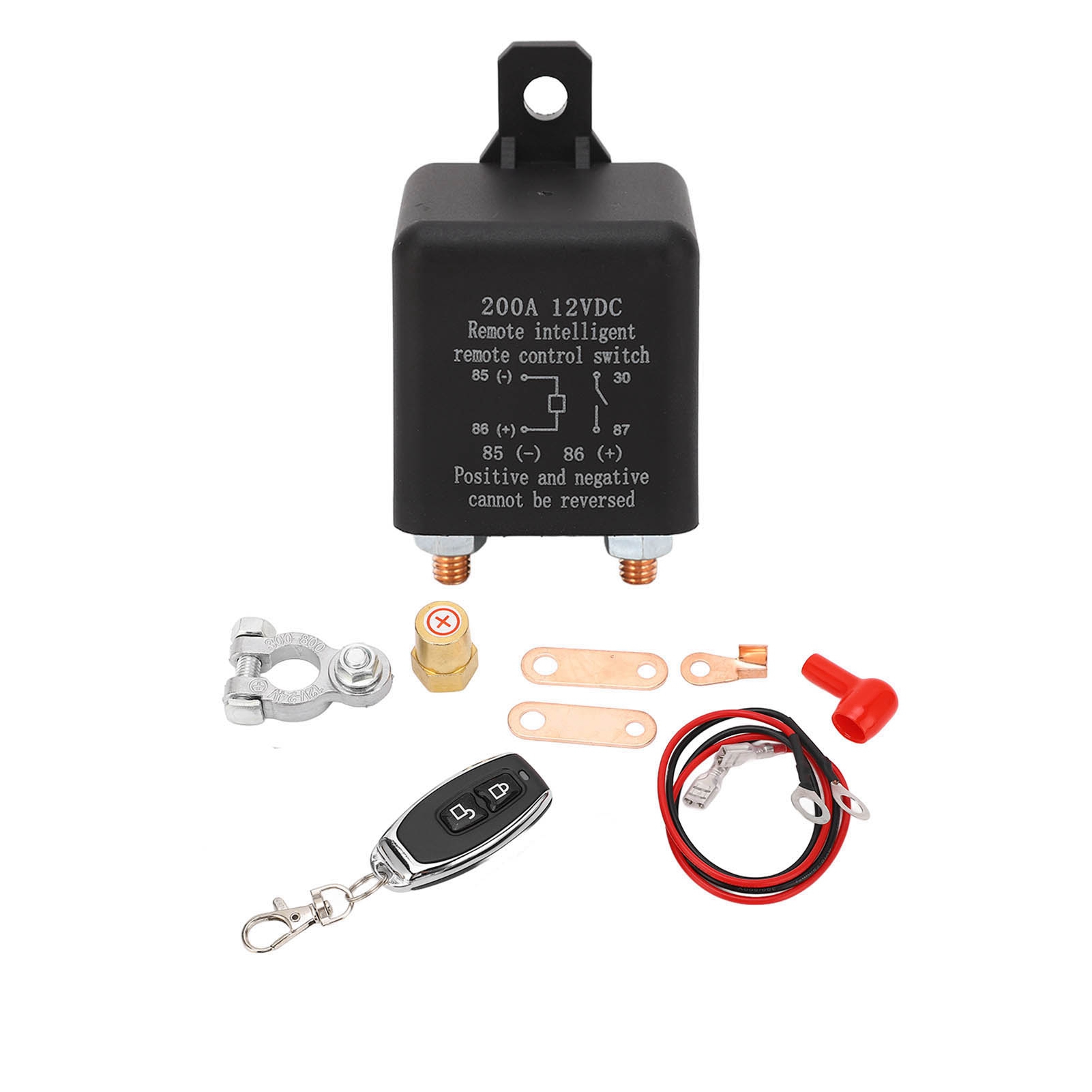 12v 200a Drahtloser Autobatterie-trennschalter, Ferngesteuerter Automatischer Doppeltrennschalter.