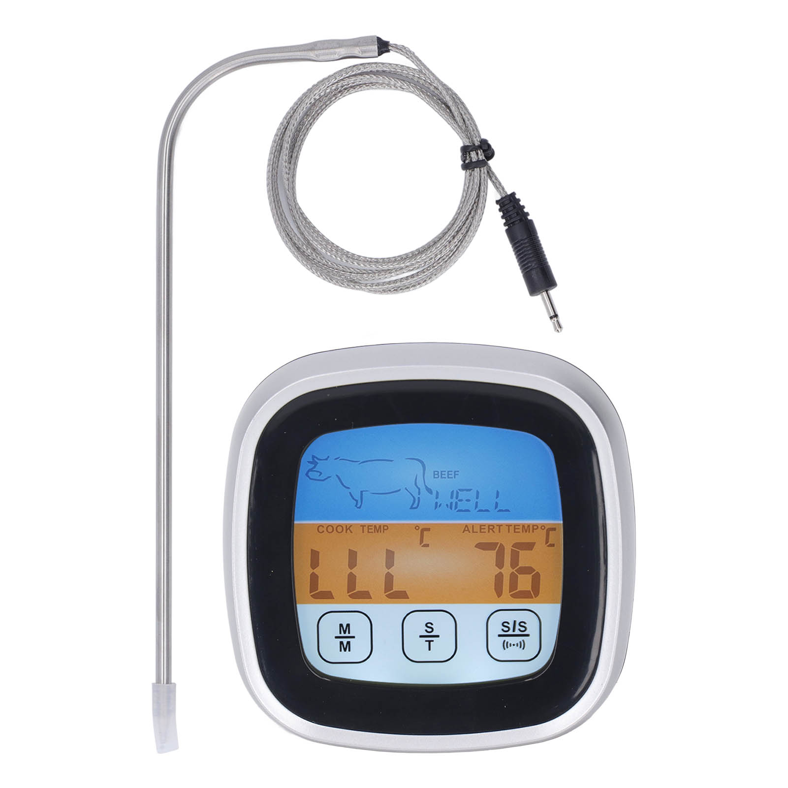 Digitales Led-fleischthermometer, Präzise Anzeige Der Gartemperatur In Der Küche