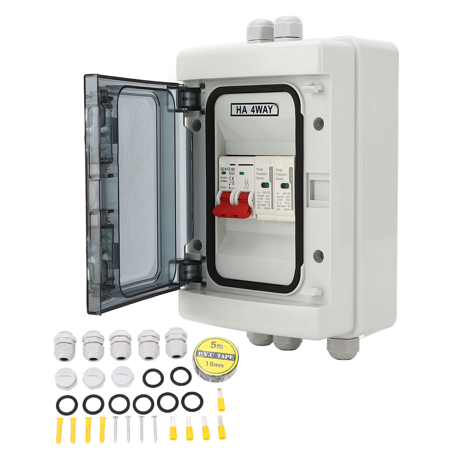 Mcb 63a 500v Dc Wasserdichter Leitungsschutzschalter Für Außengehäuse, Schutz- Und Trennschalter