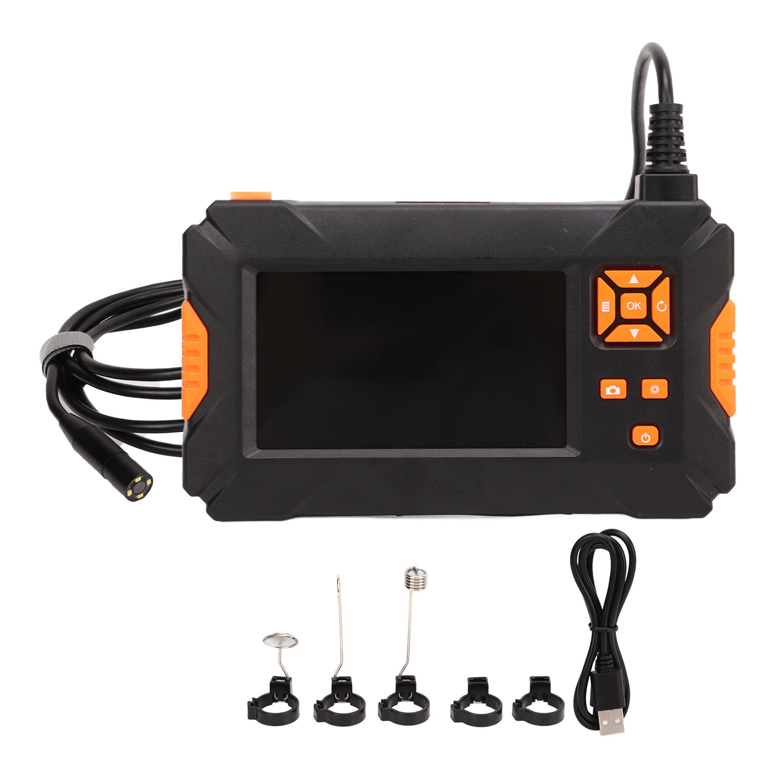 4,3-zoll-farb-hd-lcd-inspektionskamera (1920 X 1080 Pixel), 360° Drehbar, Wasserdicht (ip67), Mit 2600-mah-akku