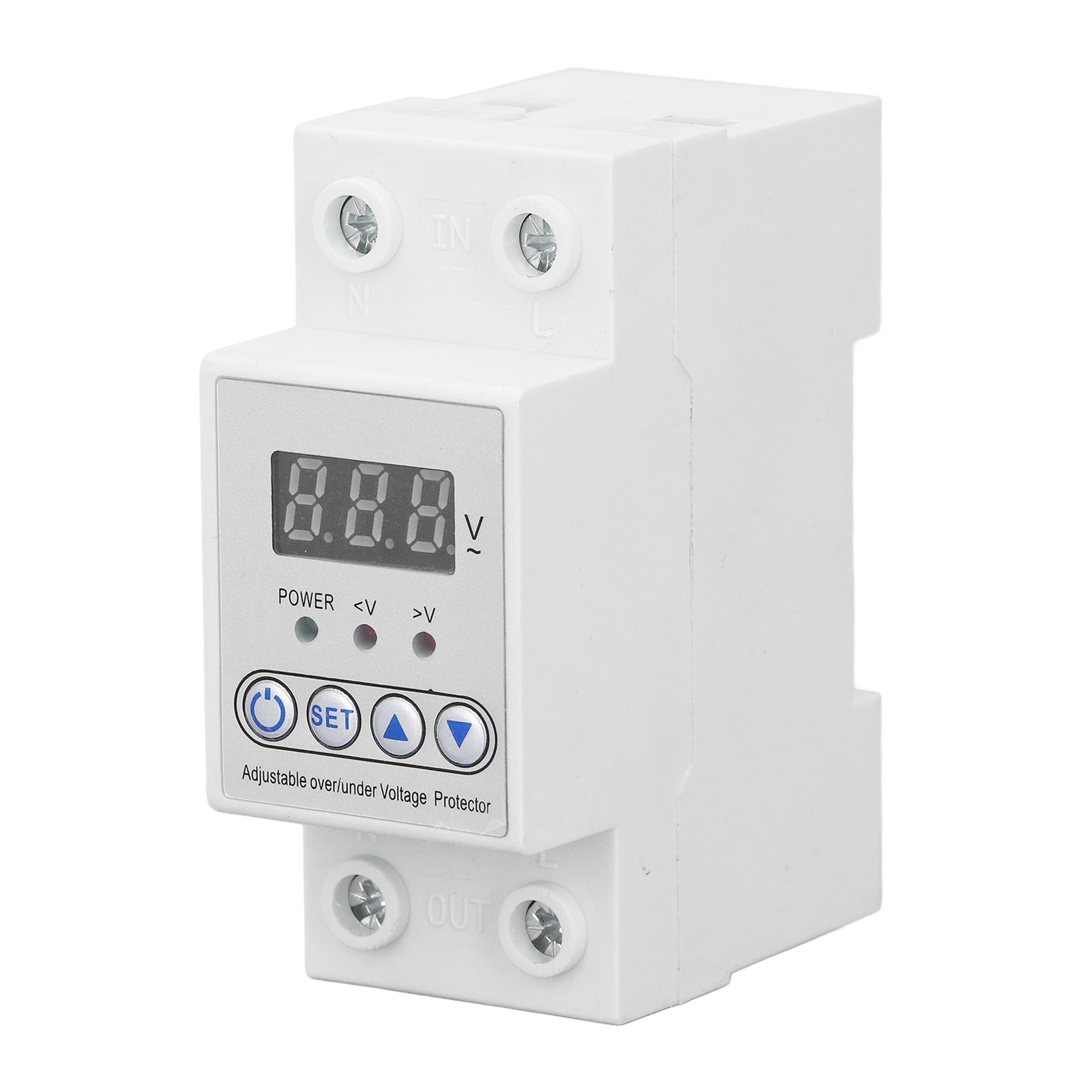 Einstellbares 63a 230v Schutzgerät, Automatische Rückstellung, Din-schienenmontage, Über-/unterspannungsregler.