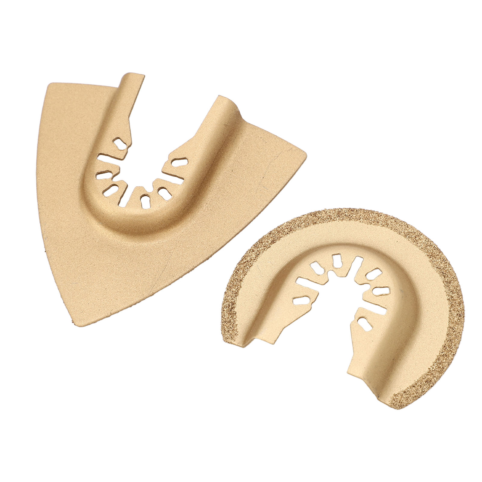 10-teiliges Set Aus Dreieckigen Und Halbkreisförmigen Sägeblättern Aus Hochkohlenstoffhaltigem Stahl Für Mehrzweck-oszillationssägen, Ideal Für Holz Und Kunststoff