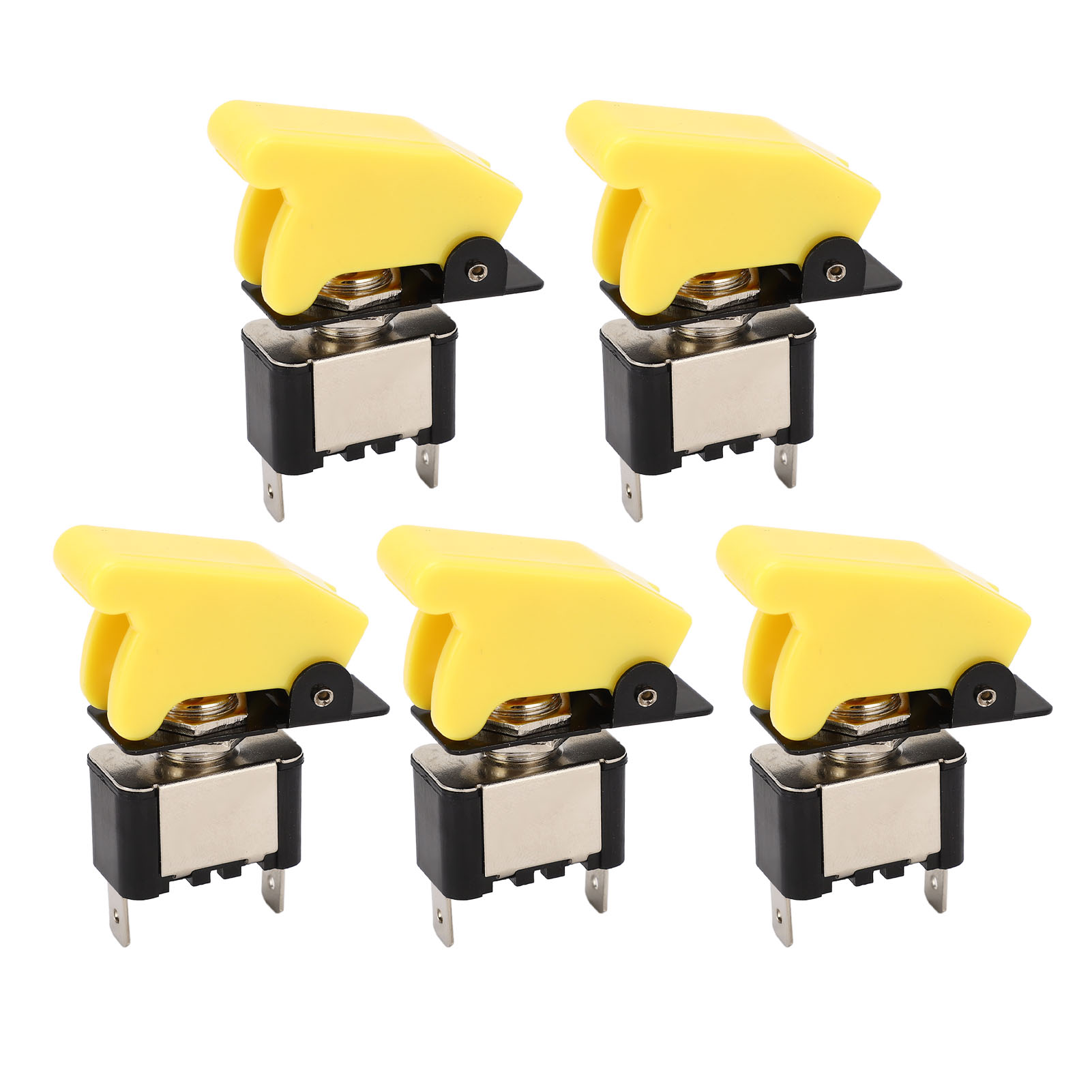 5 Stück Kippschalter Aus Antioxidativer Legierung, Robustes Abs-gehäuse, 25 A Ein/aus, 12 V Dc