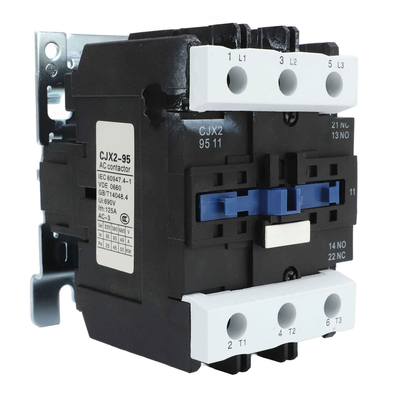 Dreiphasen-schütz 95a Ac110v, Silberkontakte, Isolationsspannung 690v, Hohe Empfindlichkeit, Geringer Verbrauch, 110v Spule.