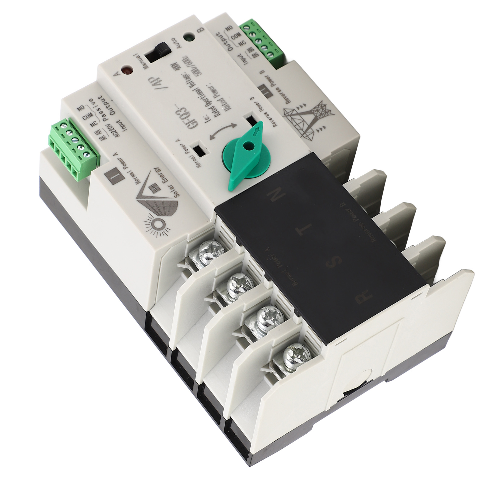 Ac400v 4p 100a Elektronischer Dual-source-schalter, 50-60hz, Automatischer Umschalter Für Gewerbegebäude Und Fabriken