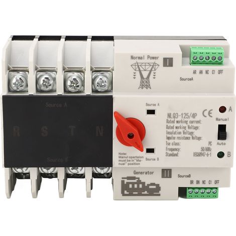Ats 4p 80a 110v Ac-schalter, Schnelle Automatische Umschaltung Für Duale Pc-stromversorgung.