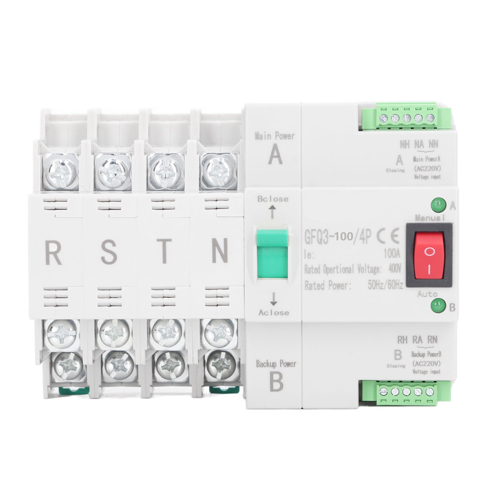 Automatischer Ats-schalter 100a 4p 400vac 2-modus-wahlschalter Für Hausinstallationen