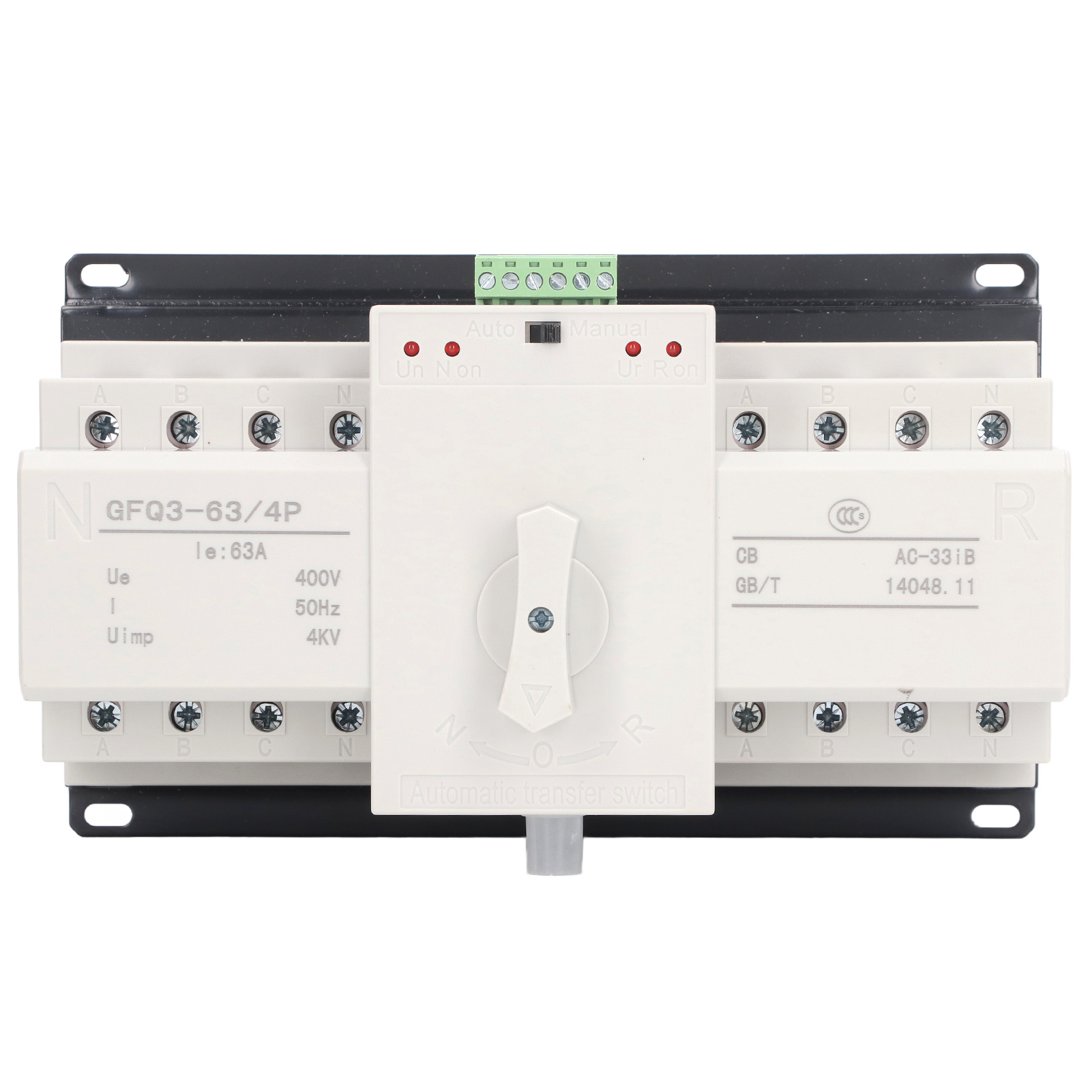 Mini-umschalter 63a Ac400v, Duale Stromversorgung, 2-modus-steuerung, Hohe Leitfähigkeit, Für Generator- Und Notstromversorgung