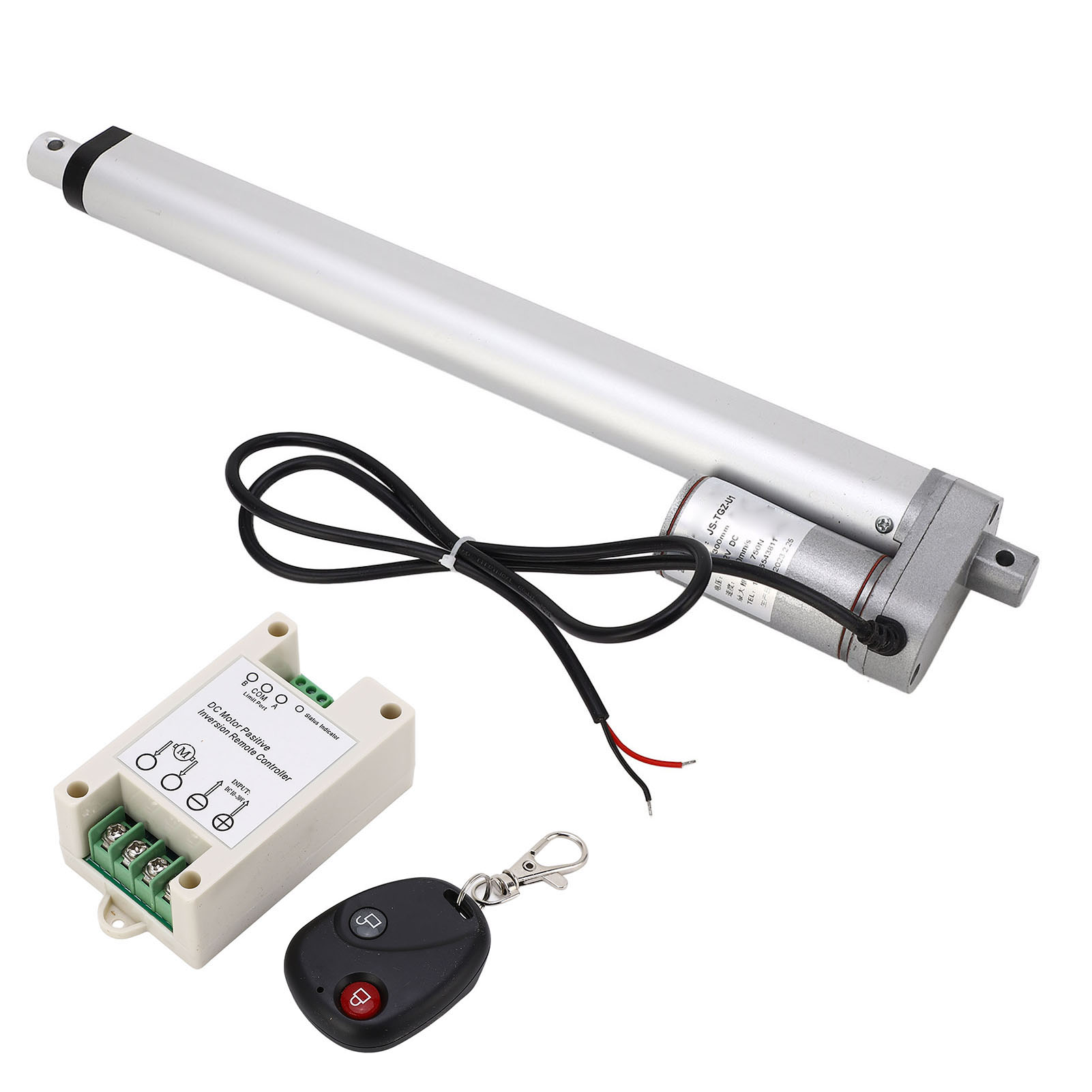 300 Mm Linearantrieb, 750 N Hub, 24-v-motor Mit Endschalter, Fernbedienung Und Steuerung, Aluminiumlegierung
