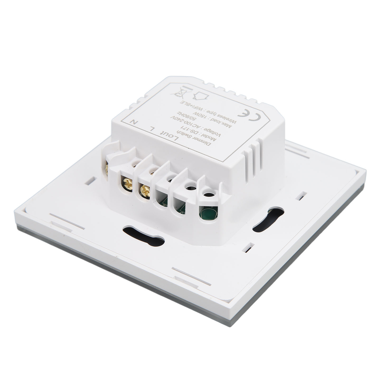 Intelligenter Wifi-dimmschalter, Bluetooth-touch-dimmung, Sprachsteuerung Und App-steuerung, Kompatibel Mit 100-240v Wechselstrom.