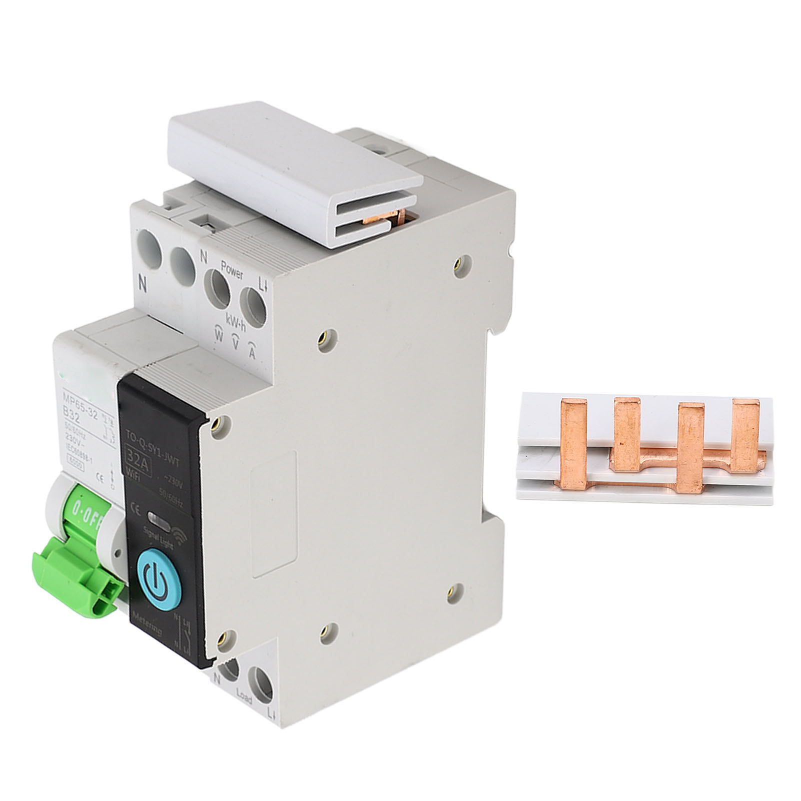 Intelligenter Wifi-leistungsschalter 32a 230v 1p+n, Energiezähler, Fehlerstromschutz Und Fernbedienung.